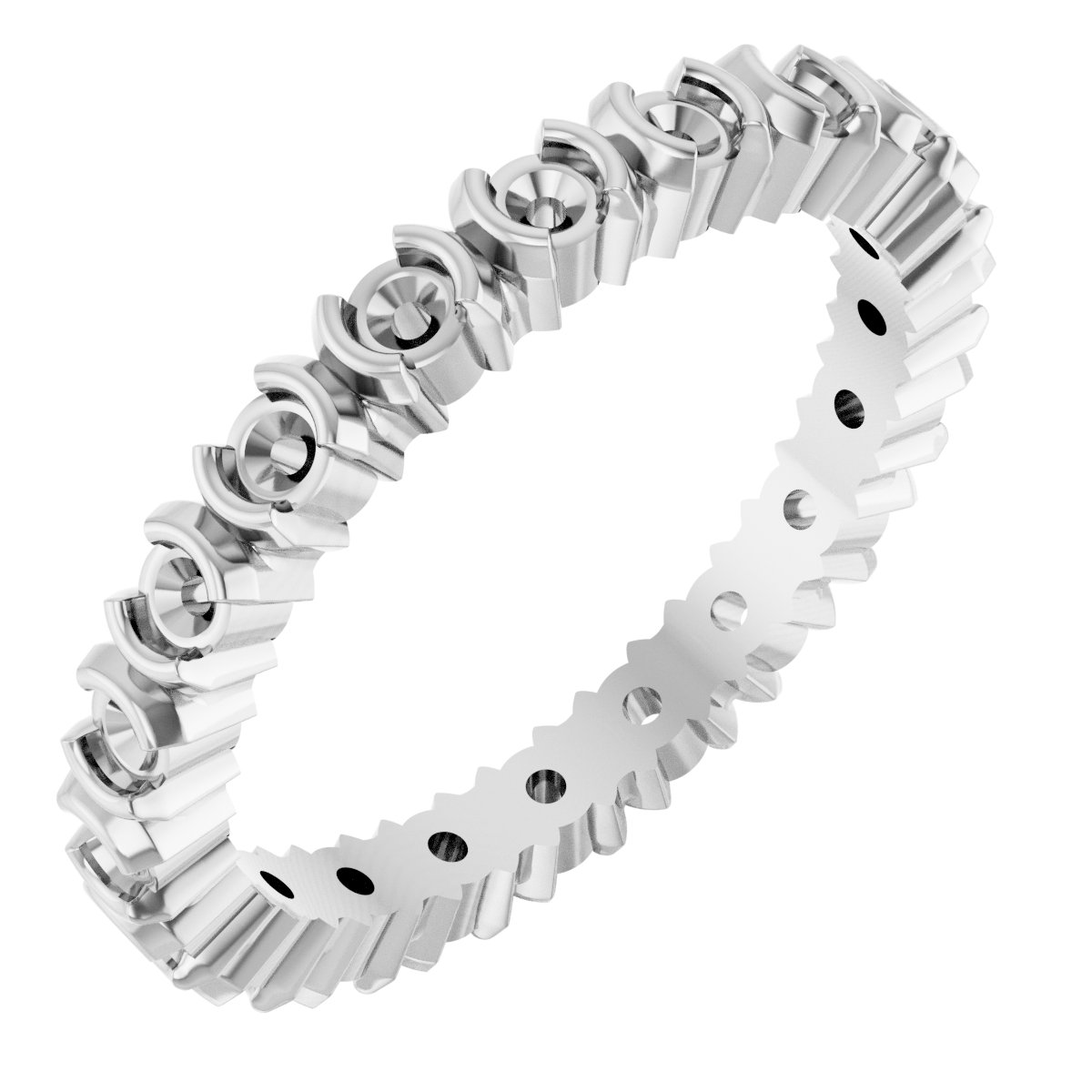 Half-Bezel Eternity Band