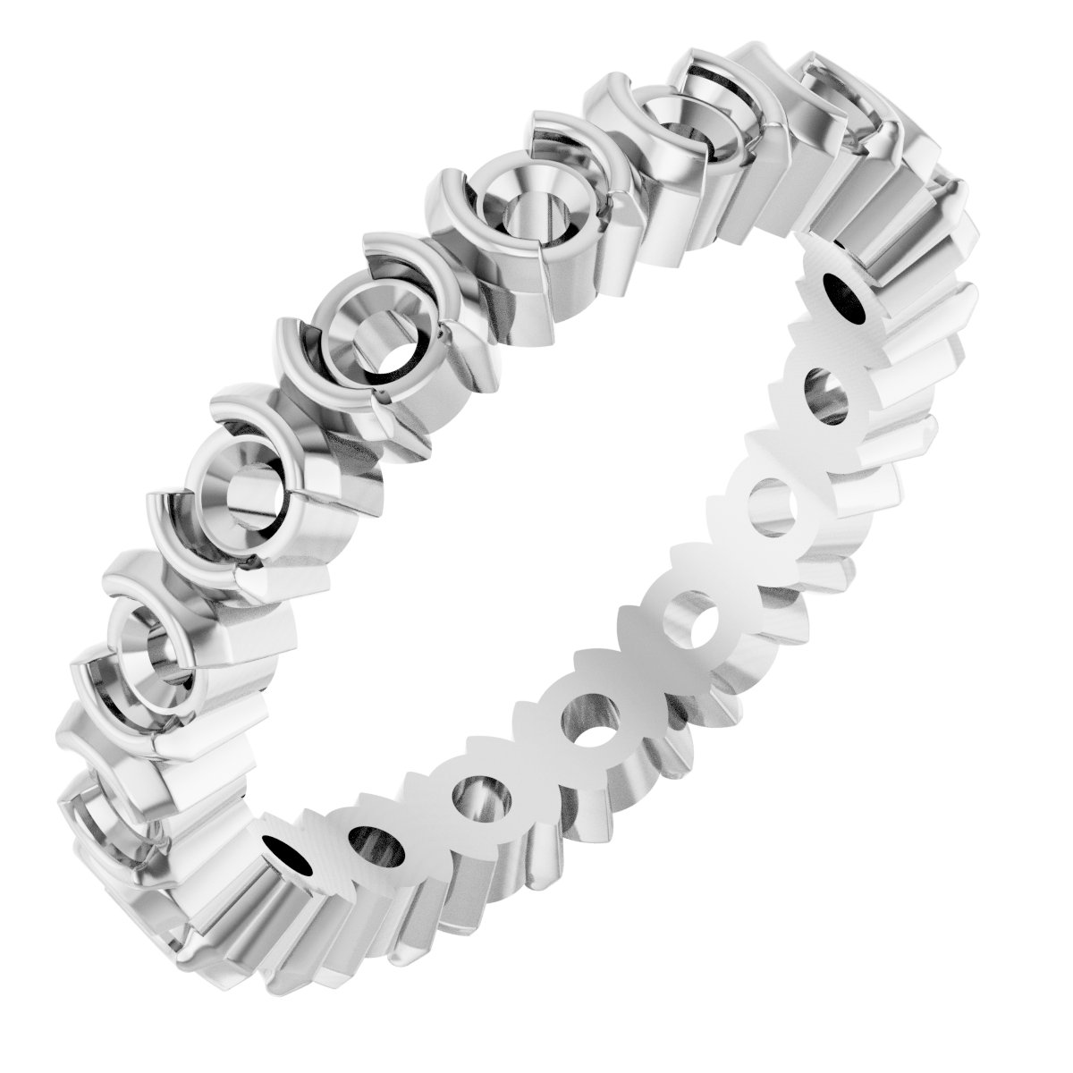 Half-Bezel Eternity Band