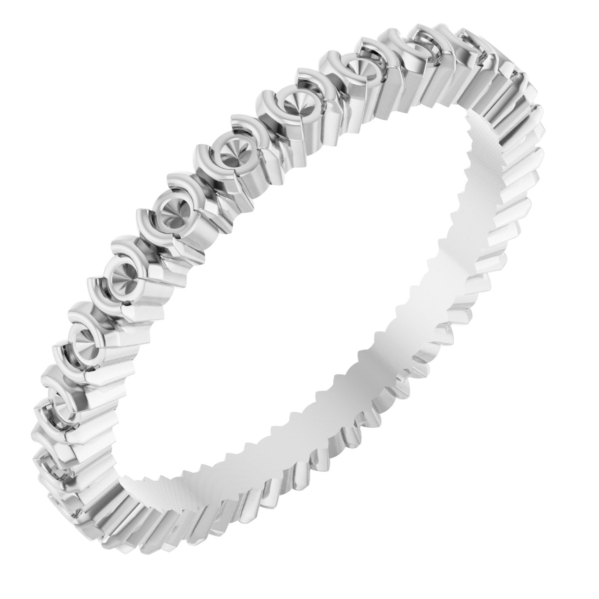 Half-Bezel Eternity Band