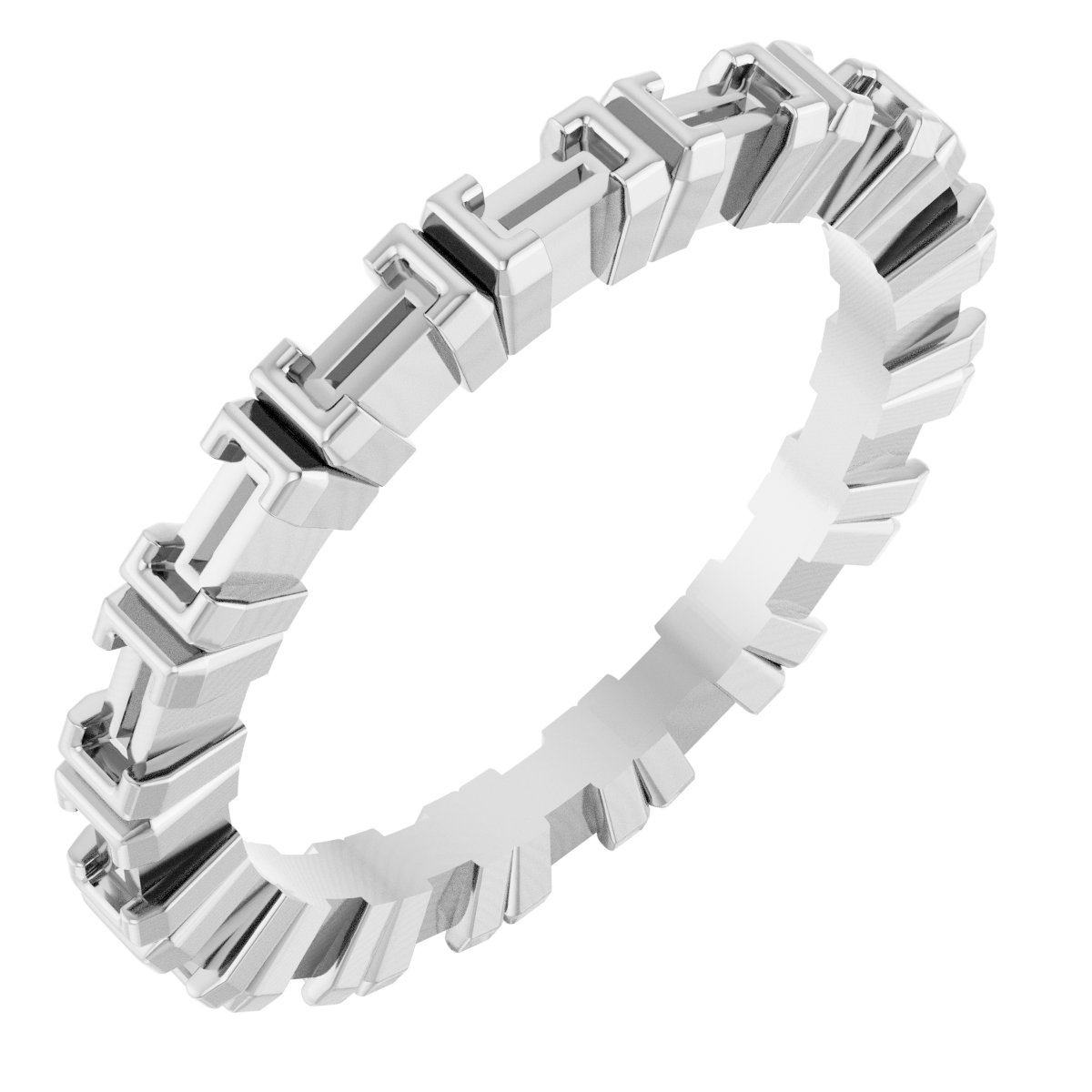 Half-Bezel Eternity Band