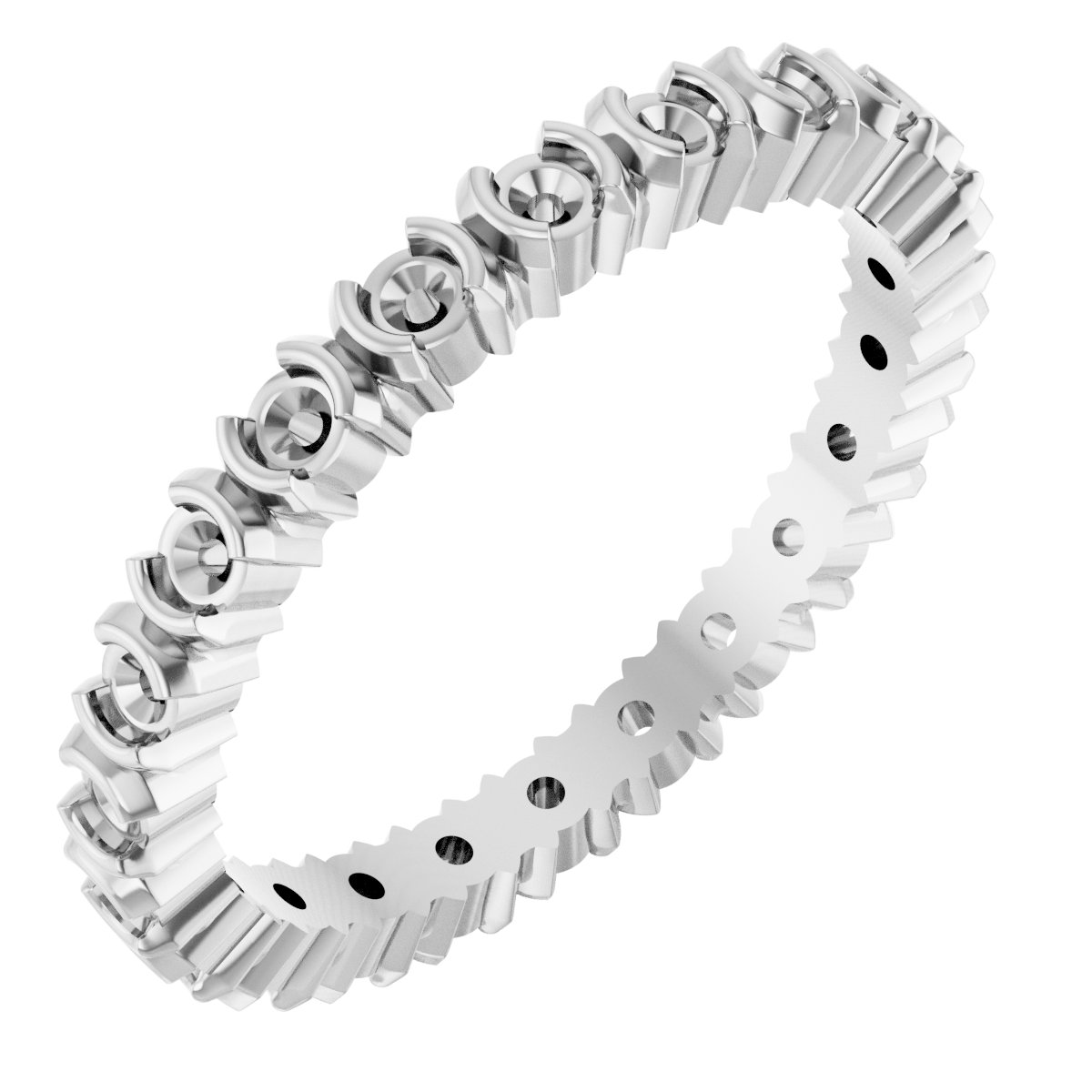 Half-Bezel Eternity Band