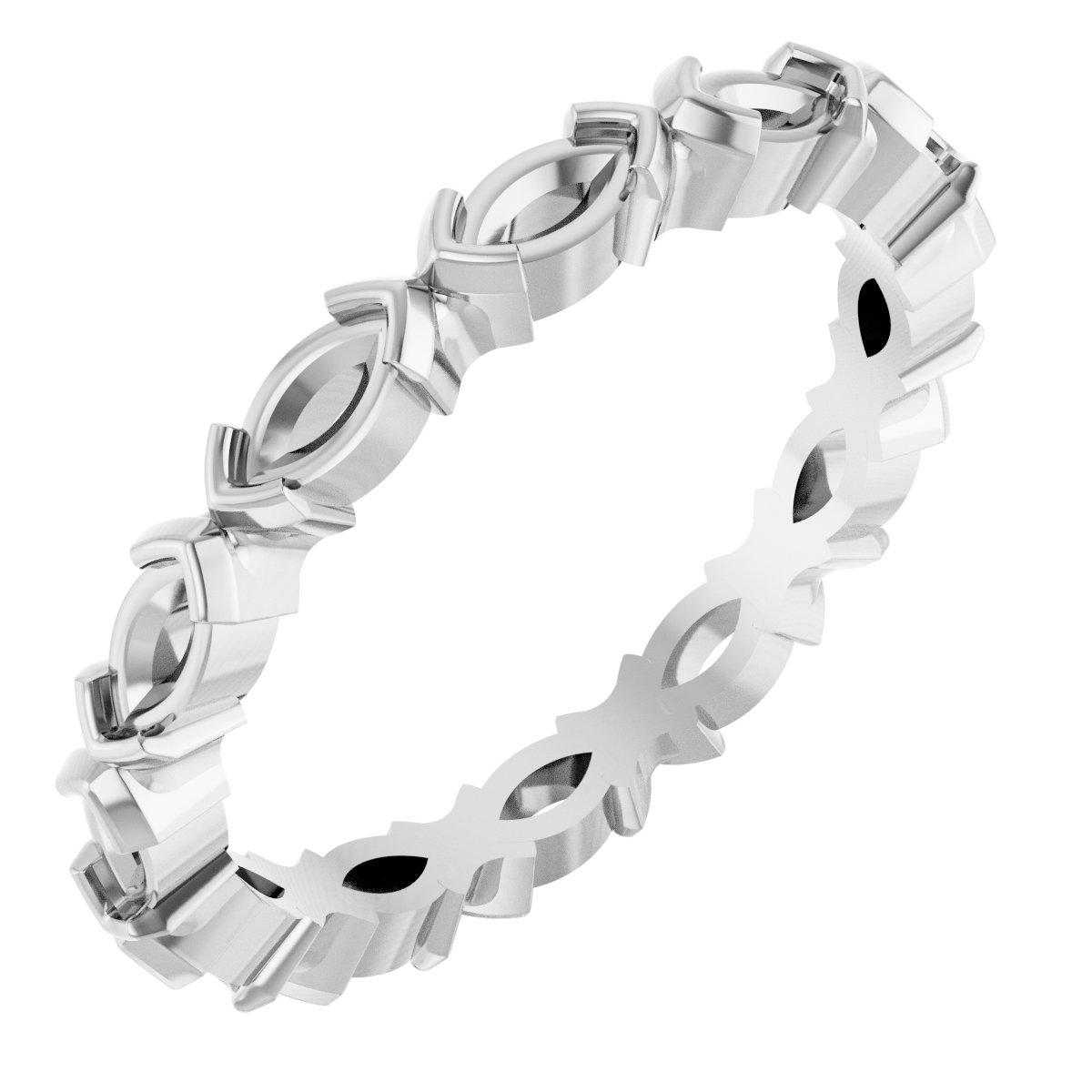 Half-Bezel Eternity Band