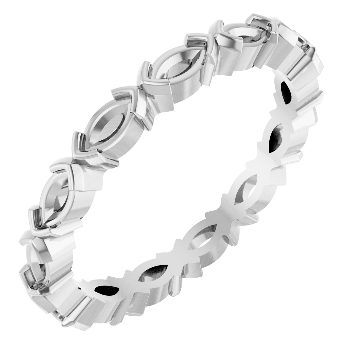Half-Bezel Eternity Band