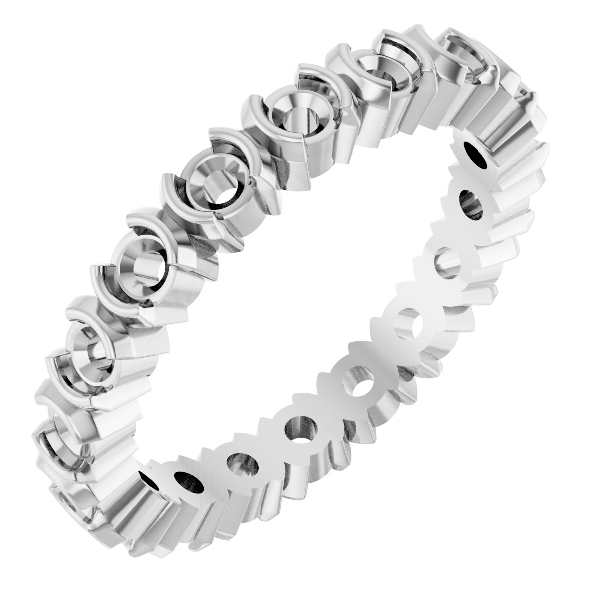 Half-Bezel Eternity Band