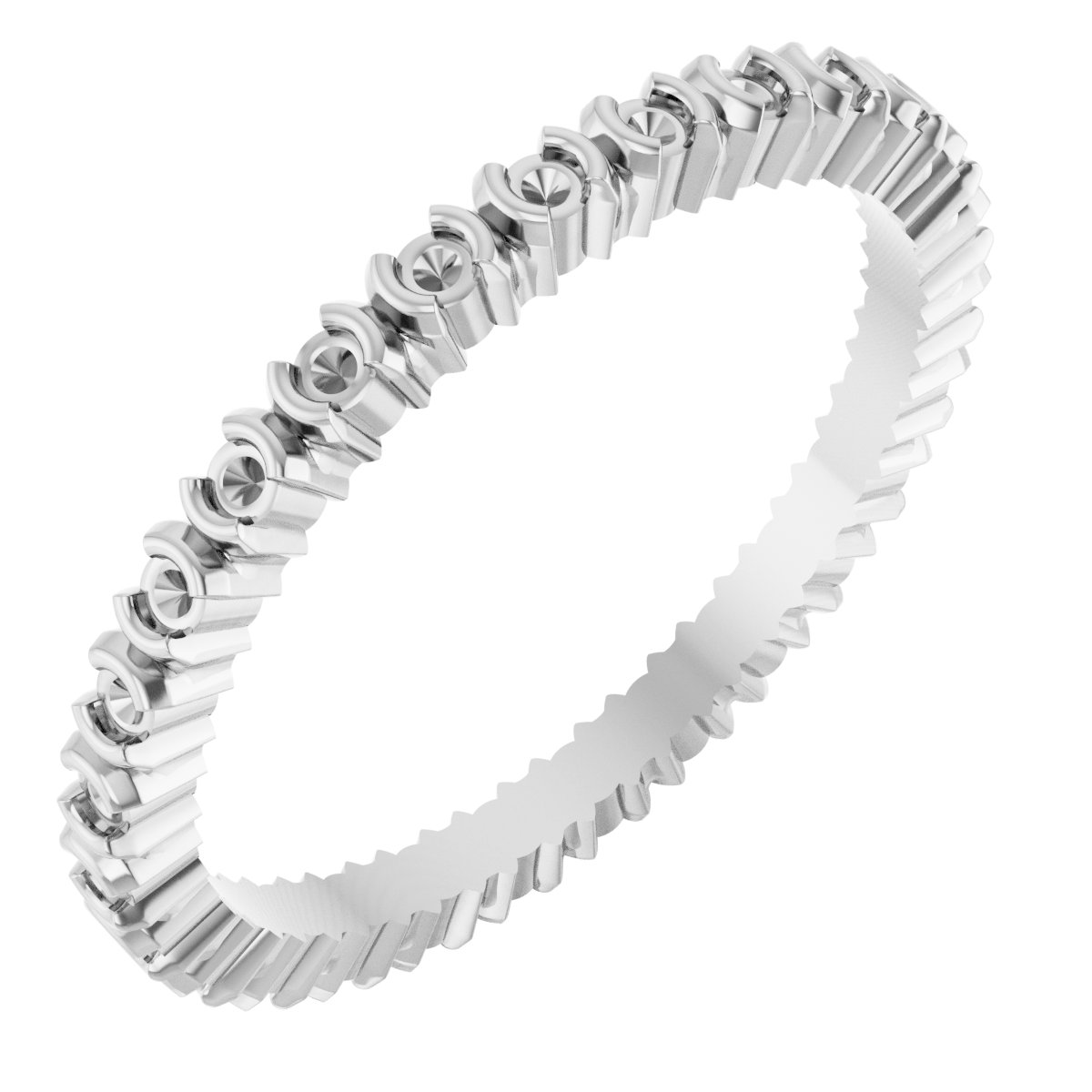 Half-Bezel Eternity Band