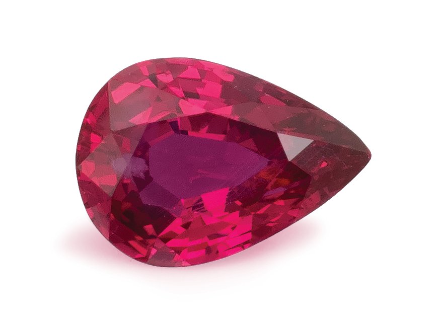 PEAR 0.81ct Natural Ruby