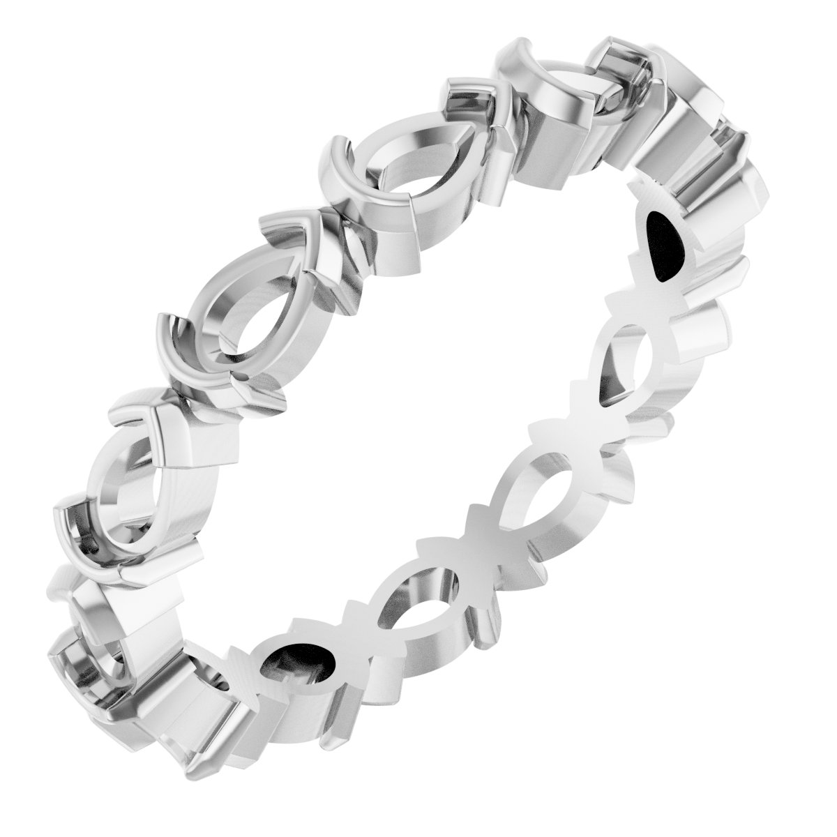 Half-Bezel Eternity Band