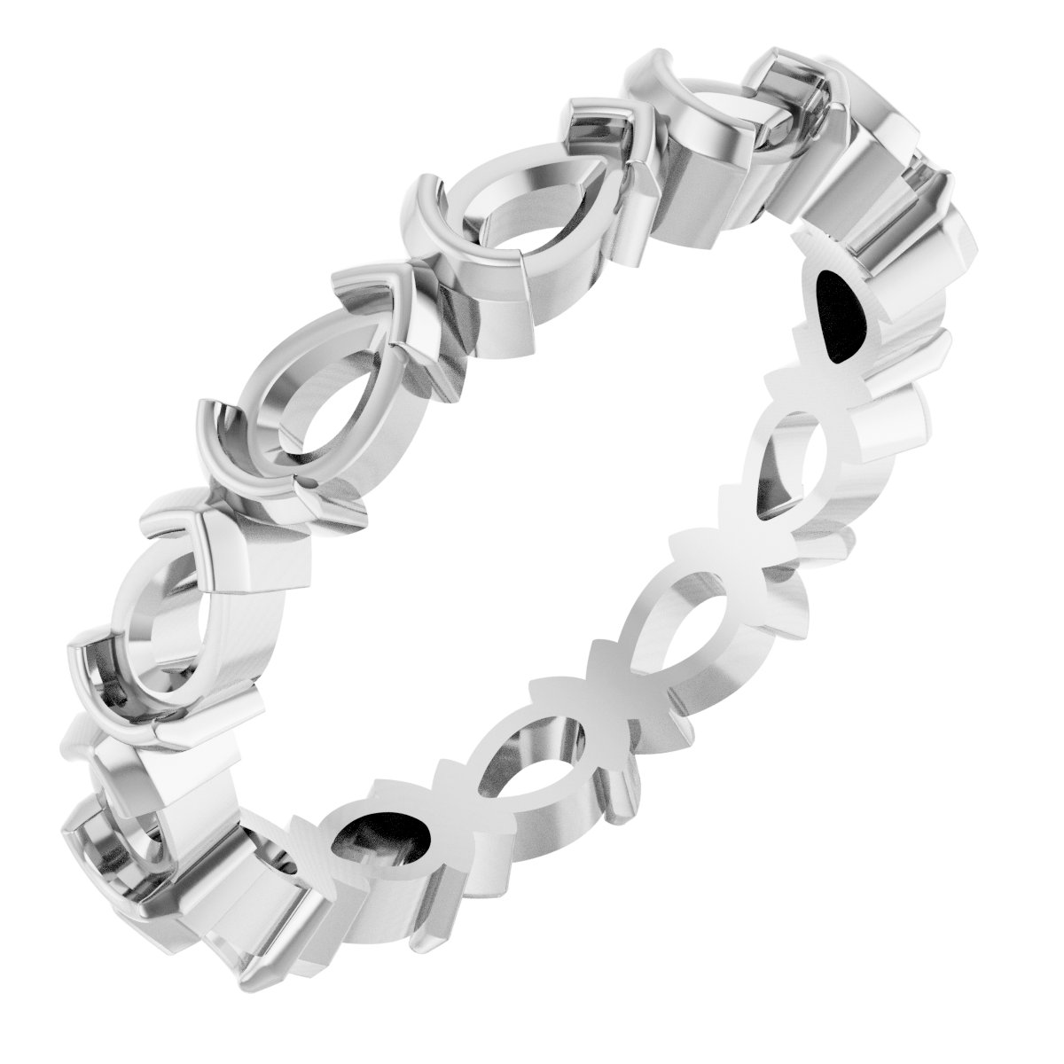 Half-Bezel Eternity Band