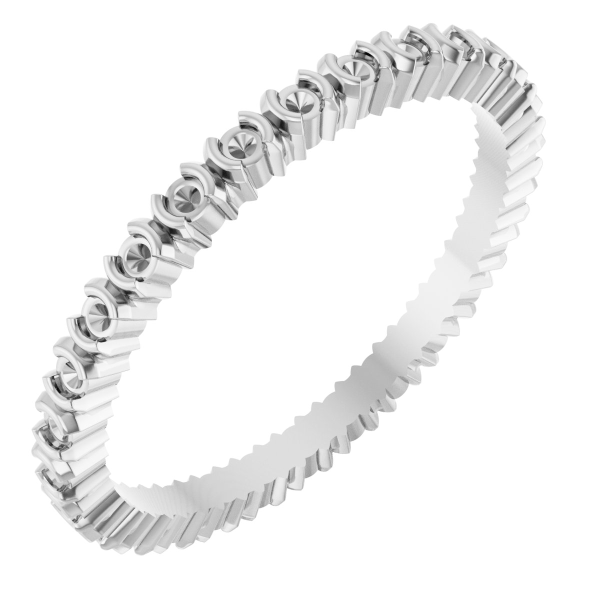 Half-Bezel Eternity Band