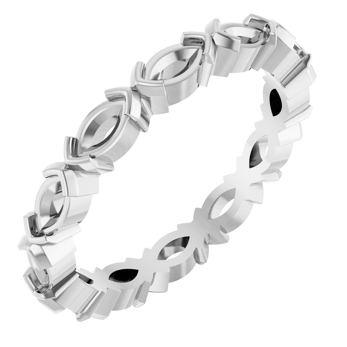 Half-Bezel Eternity Band