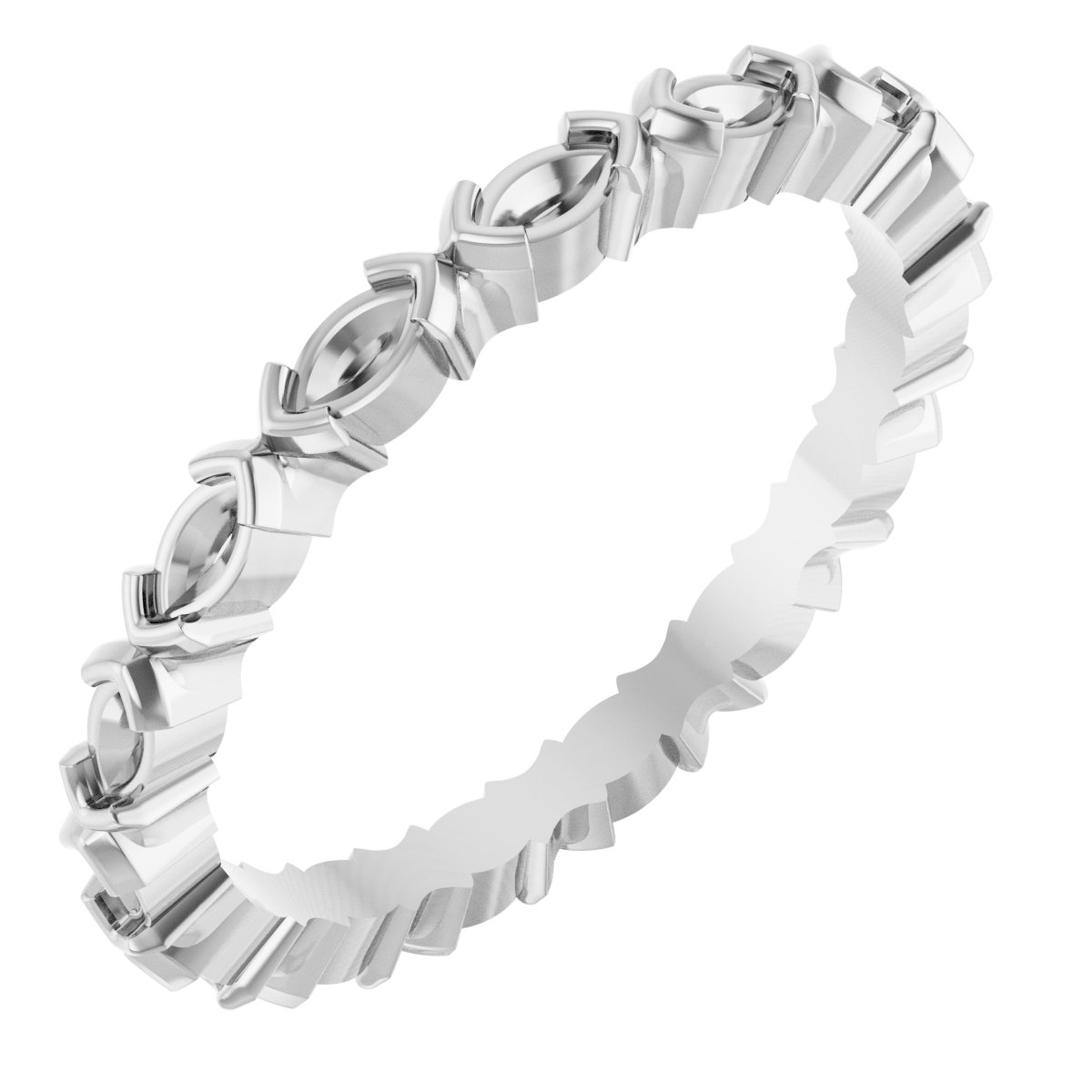 Half-Bezel Eternity Band