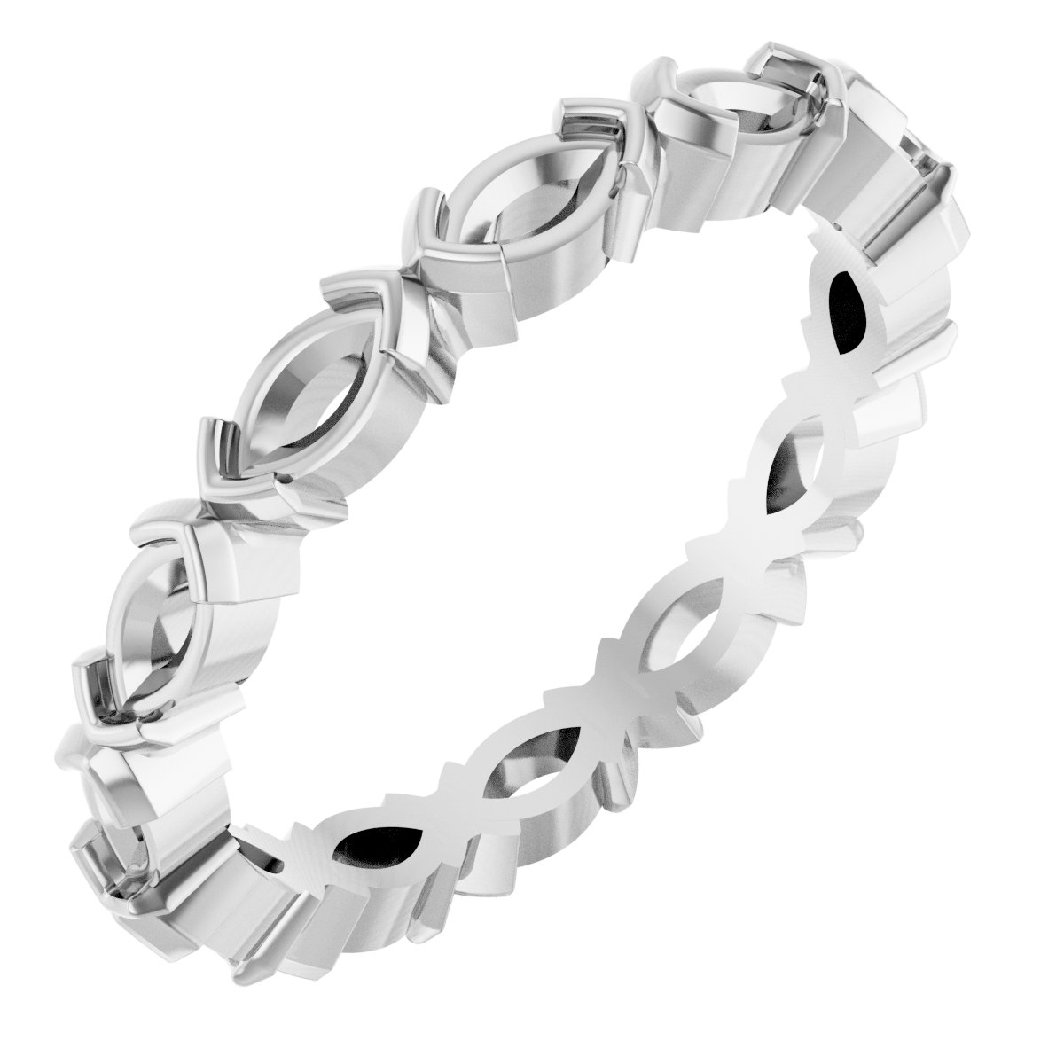 Half-Bezel Eternity Band