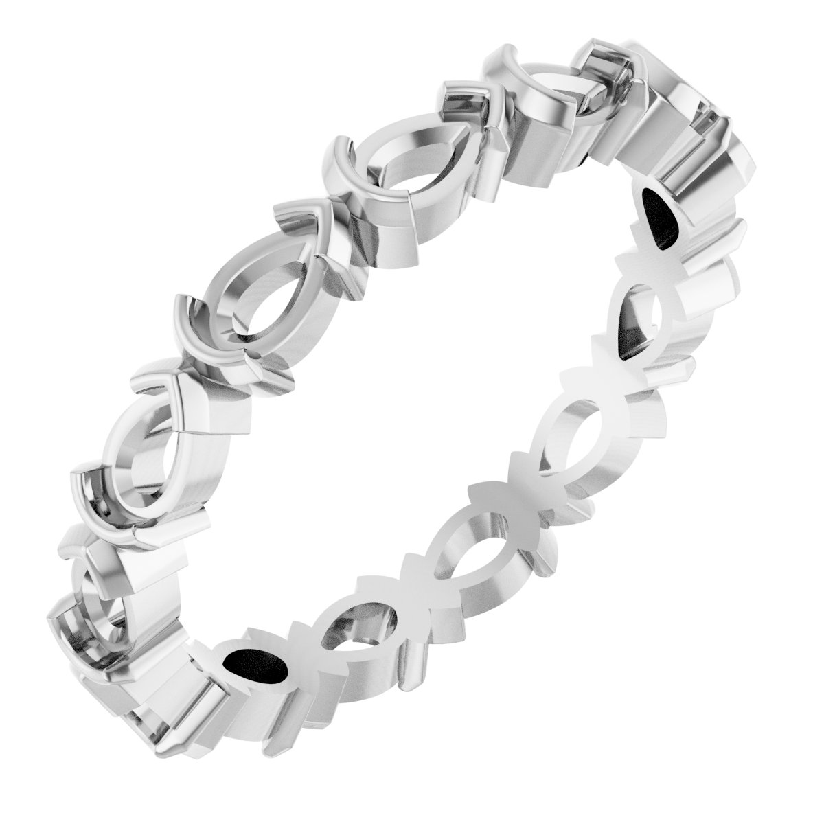 Half-Bezel Eternity Band