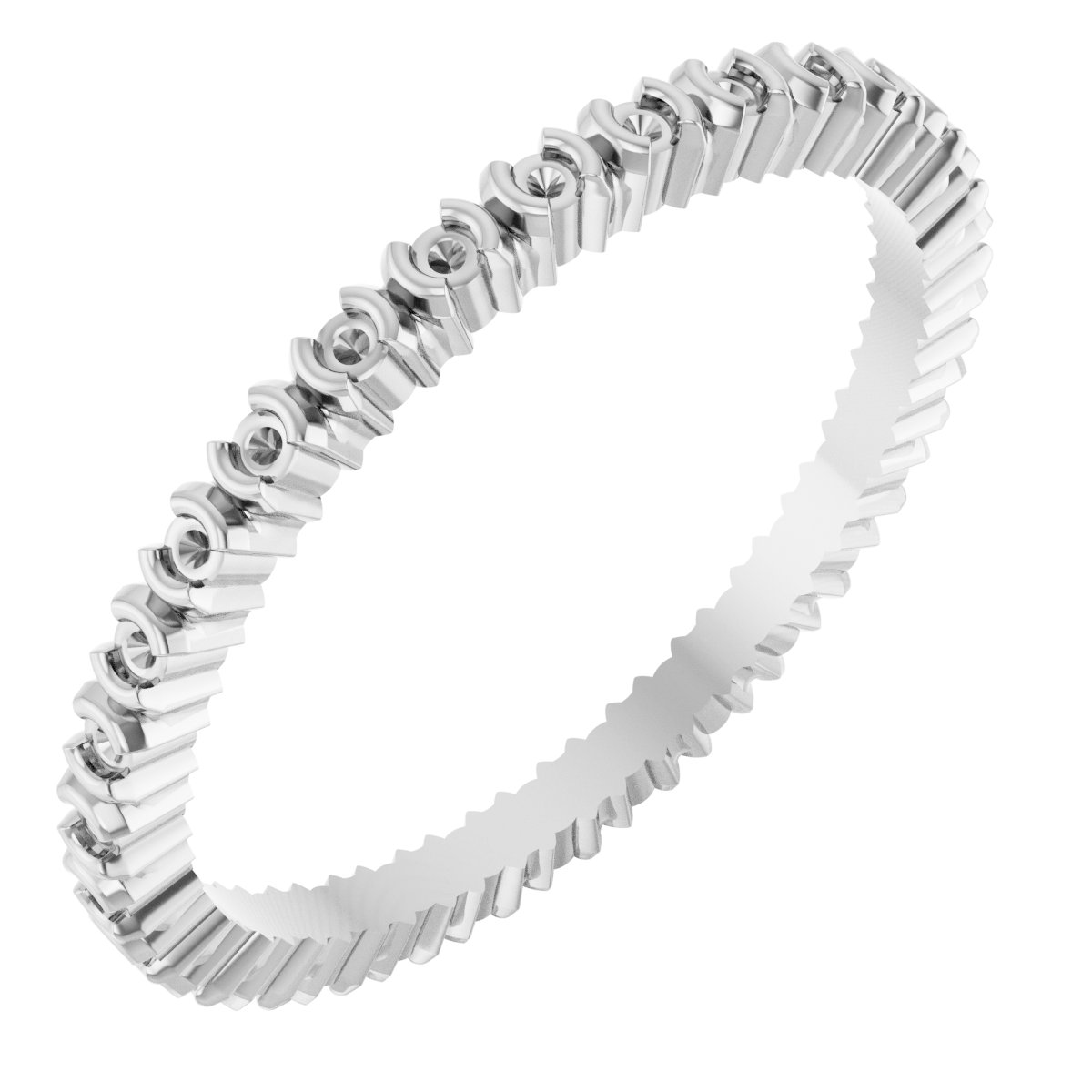 Half-Bezel Eternity Band