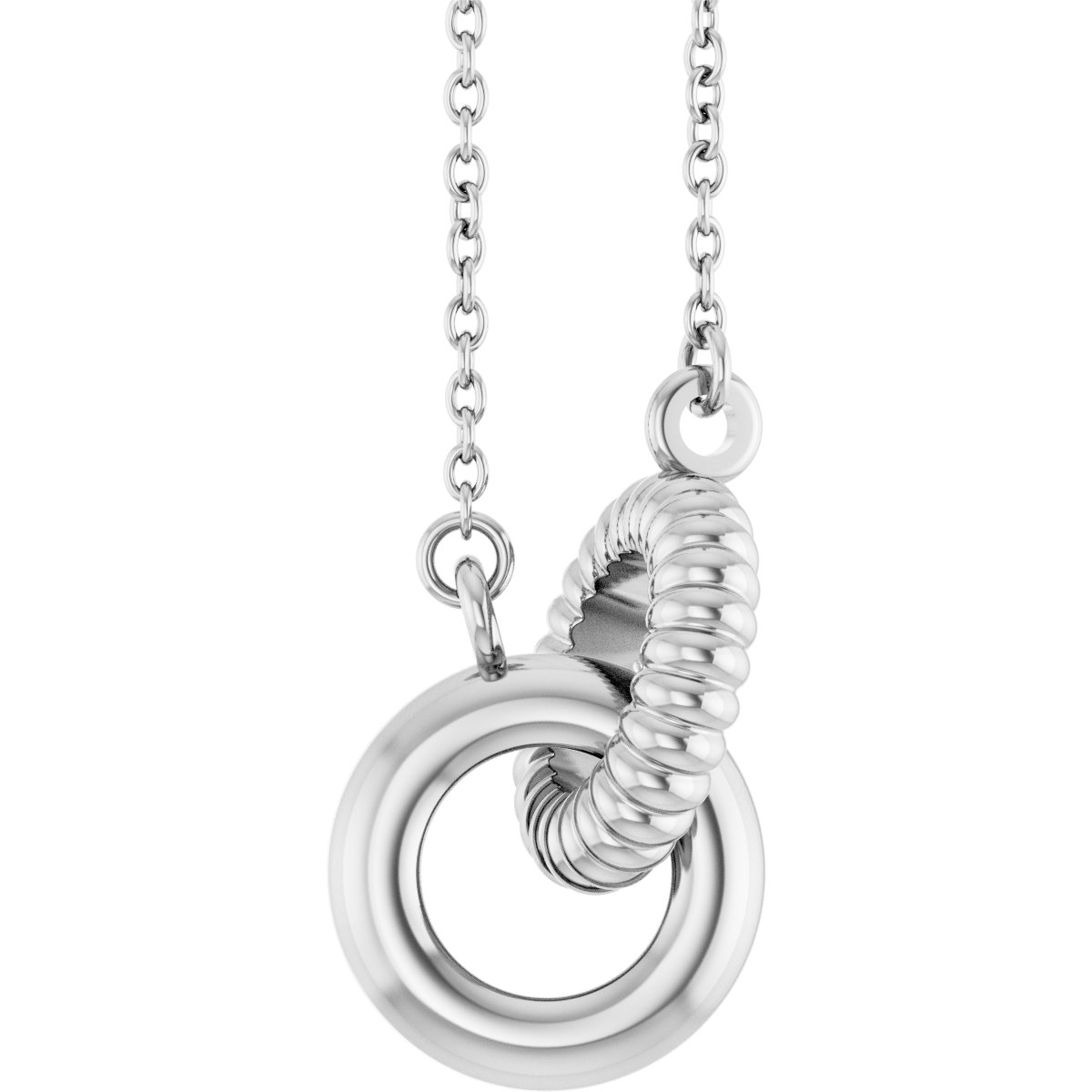 Interlocking Circle Necklace or Center