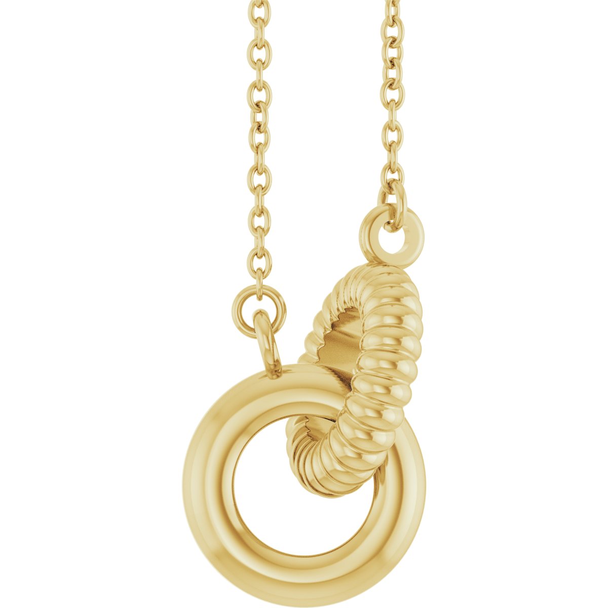 Interlocking Circle Necklace or Center