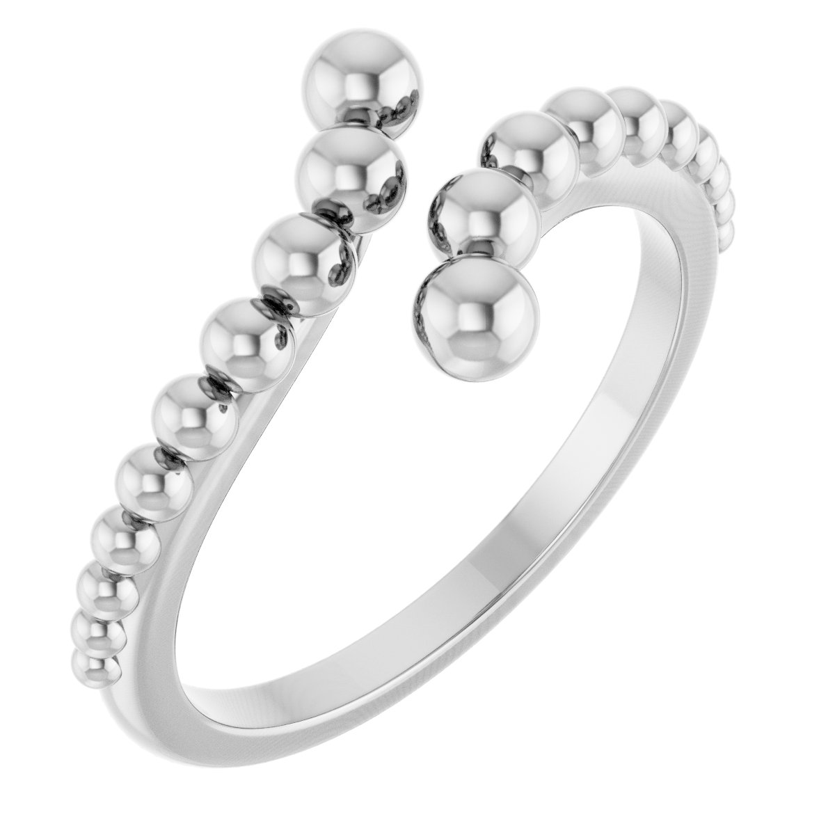 Beaded Bypass Ring