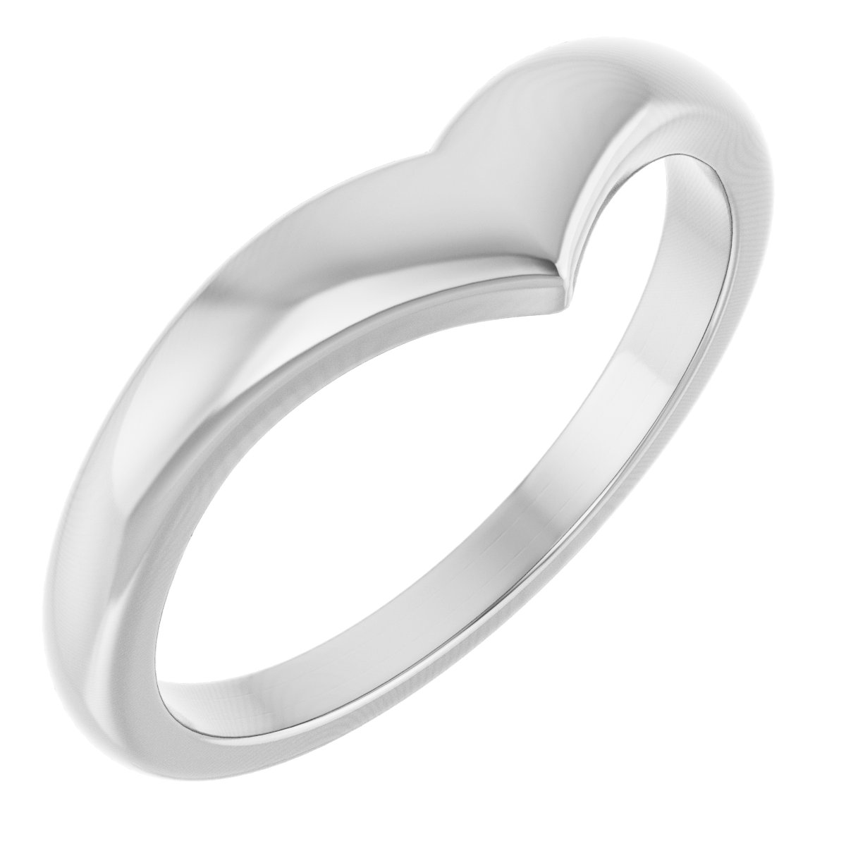 Domed V Ring
