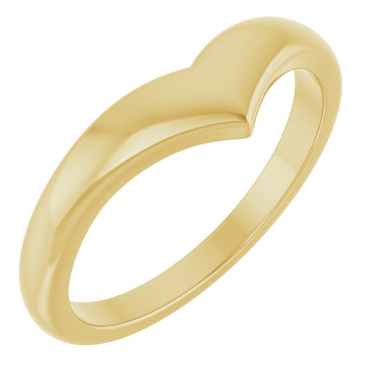 Domed V Ring