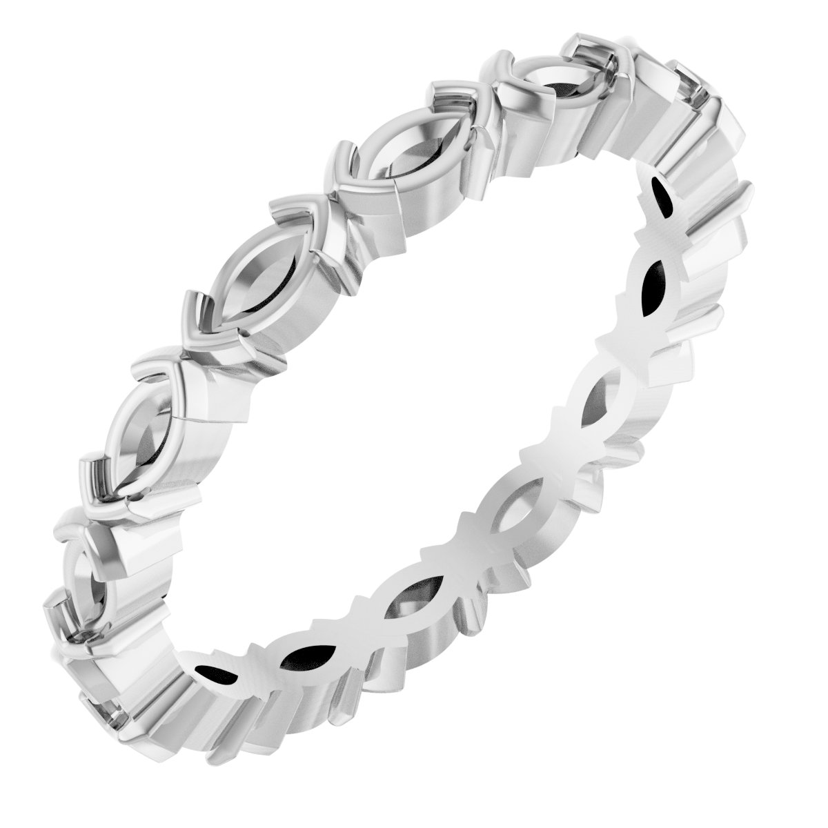 Half-Bezel Eternity Band