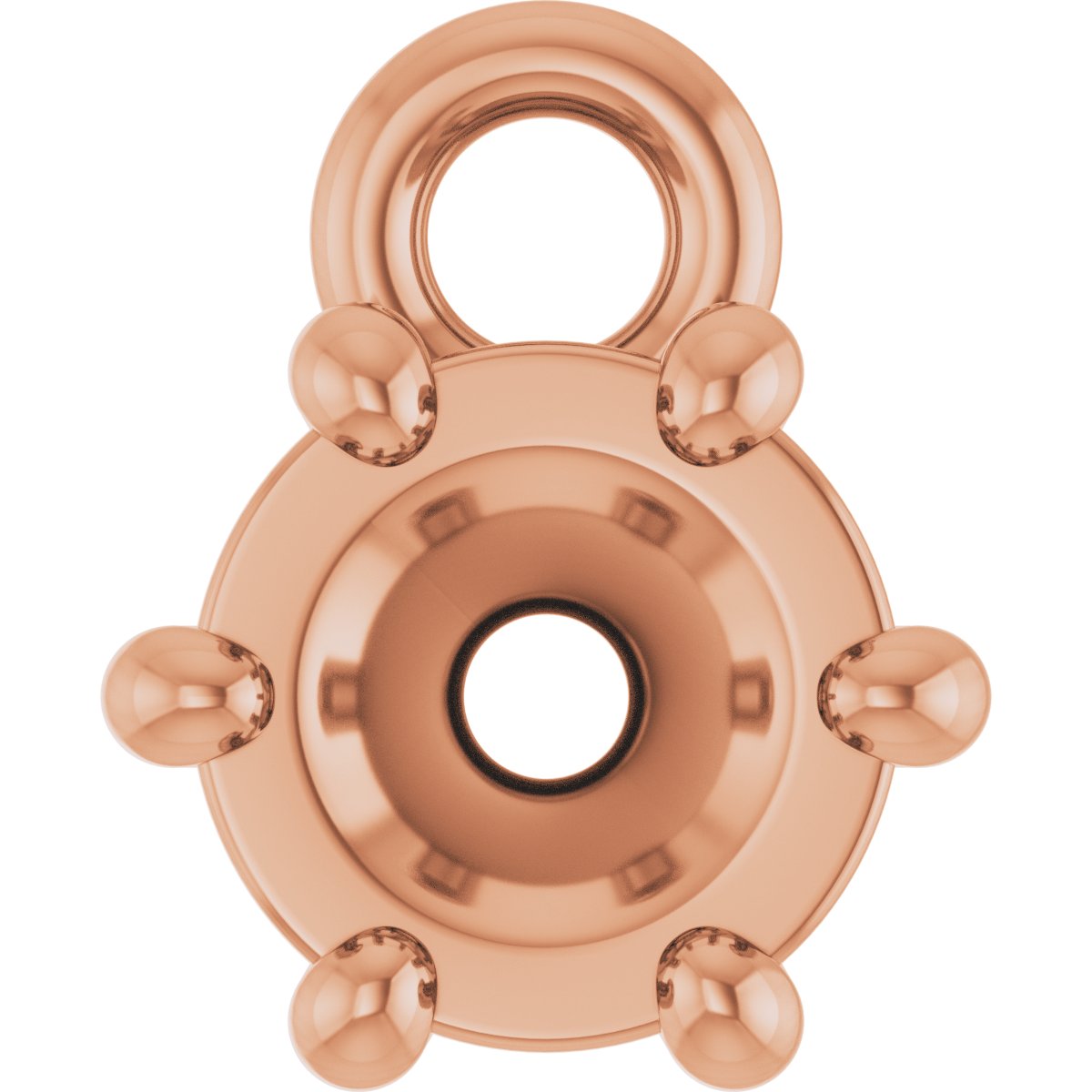Round 6-Prong Dangle