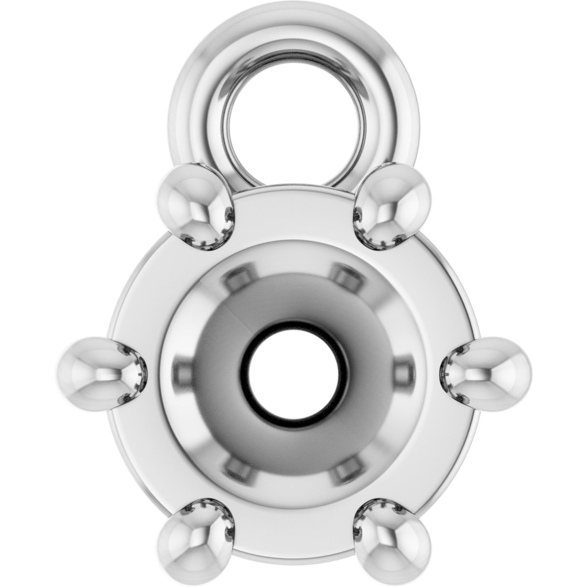 Round 6-Prong Dangle