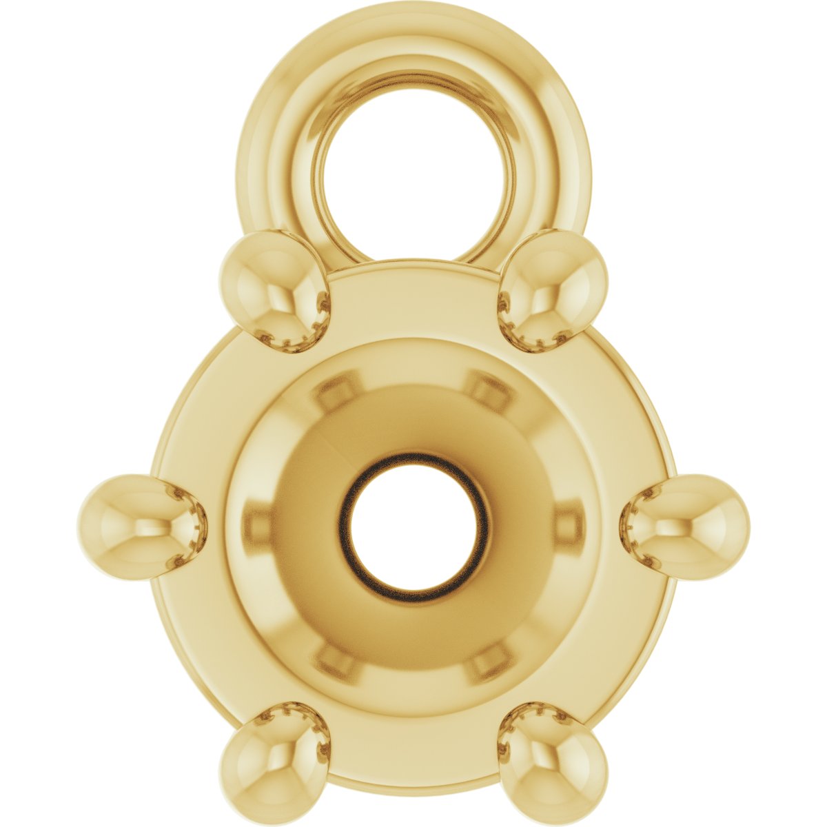 Round 6-Prong Dangle