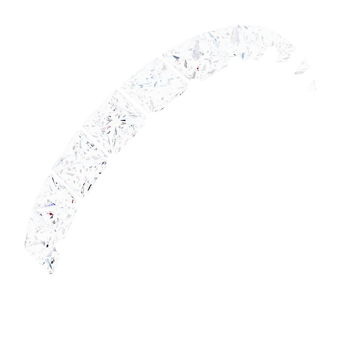 1 5/8 CTW Natural Diamond Anniversary Band – 14K White Gold