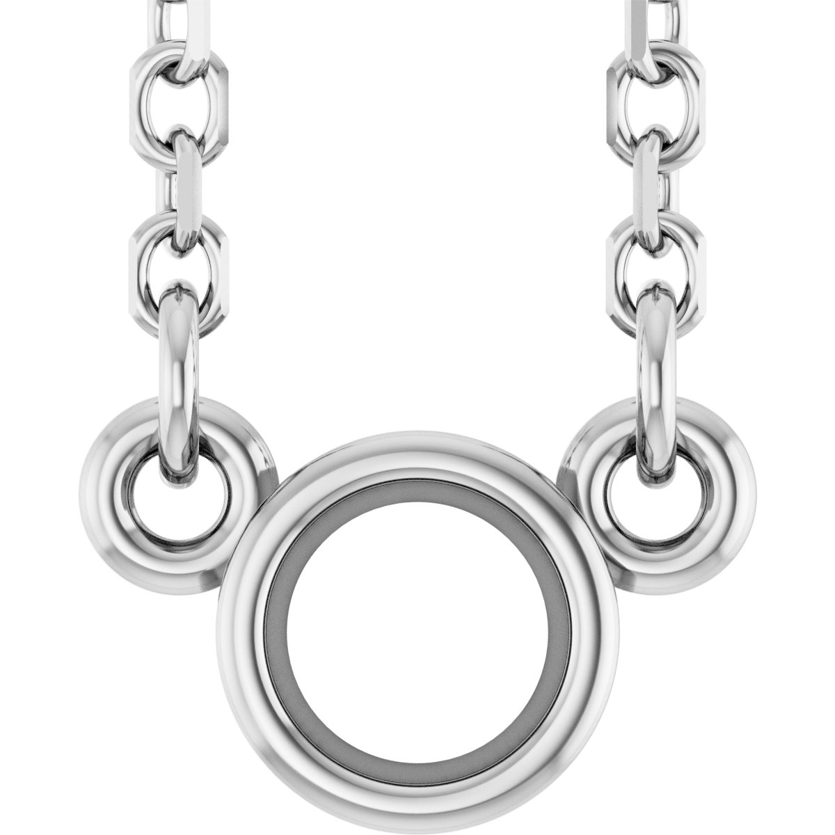 Youth Bezel-Set Solitaire Birthstone Necklace