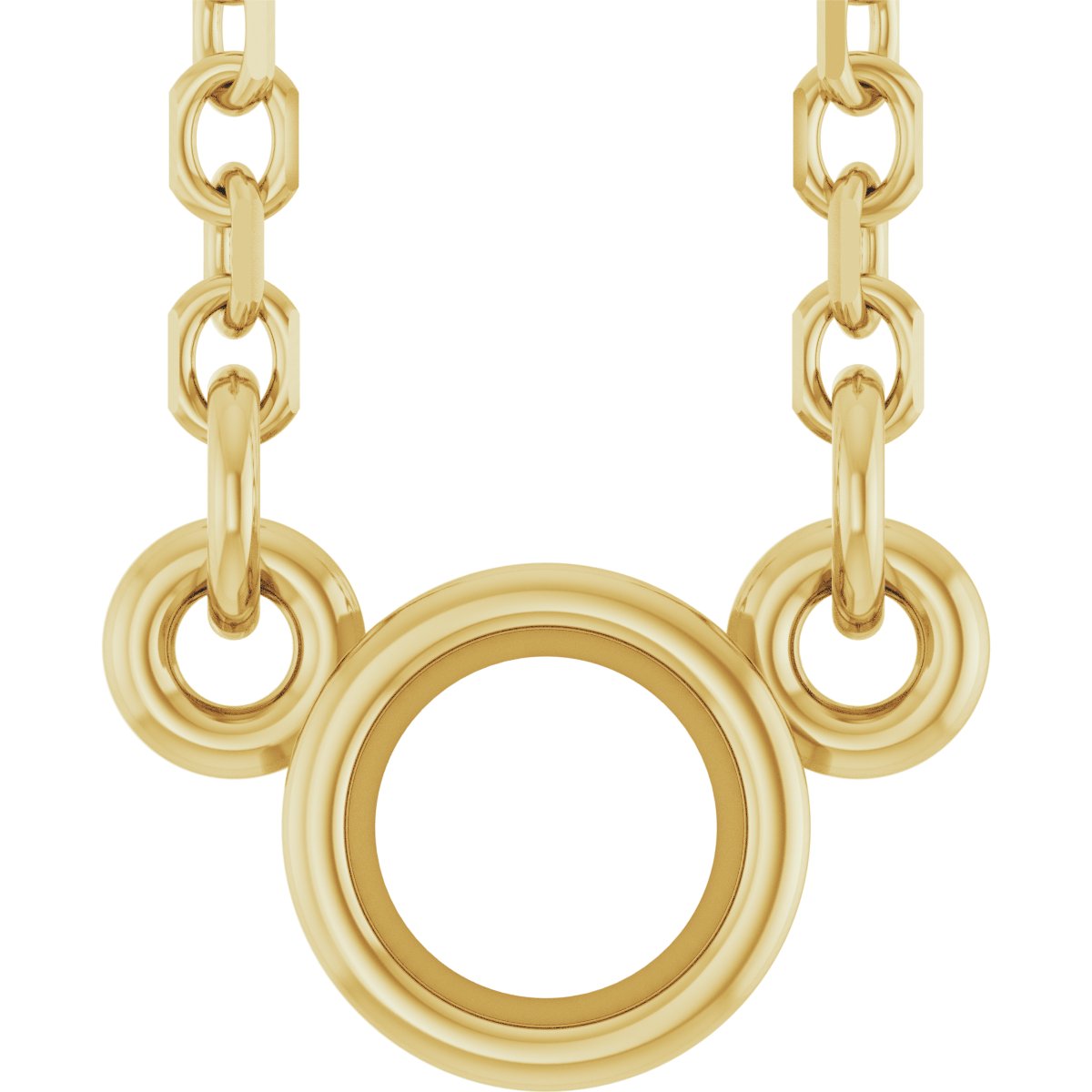 Youth Bezel-Set Solitaire Birthstone Necklace