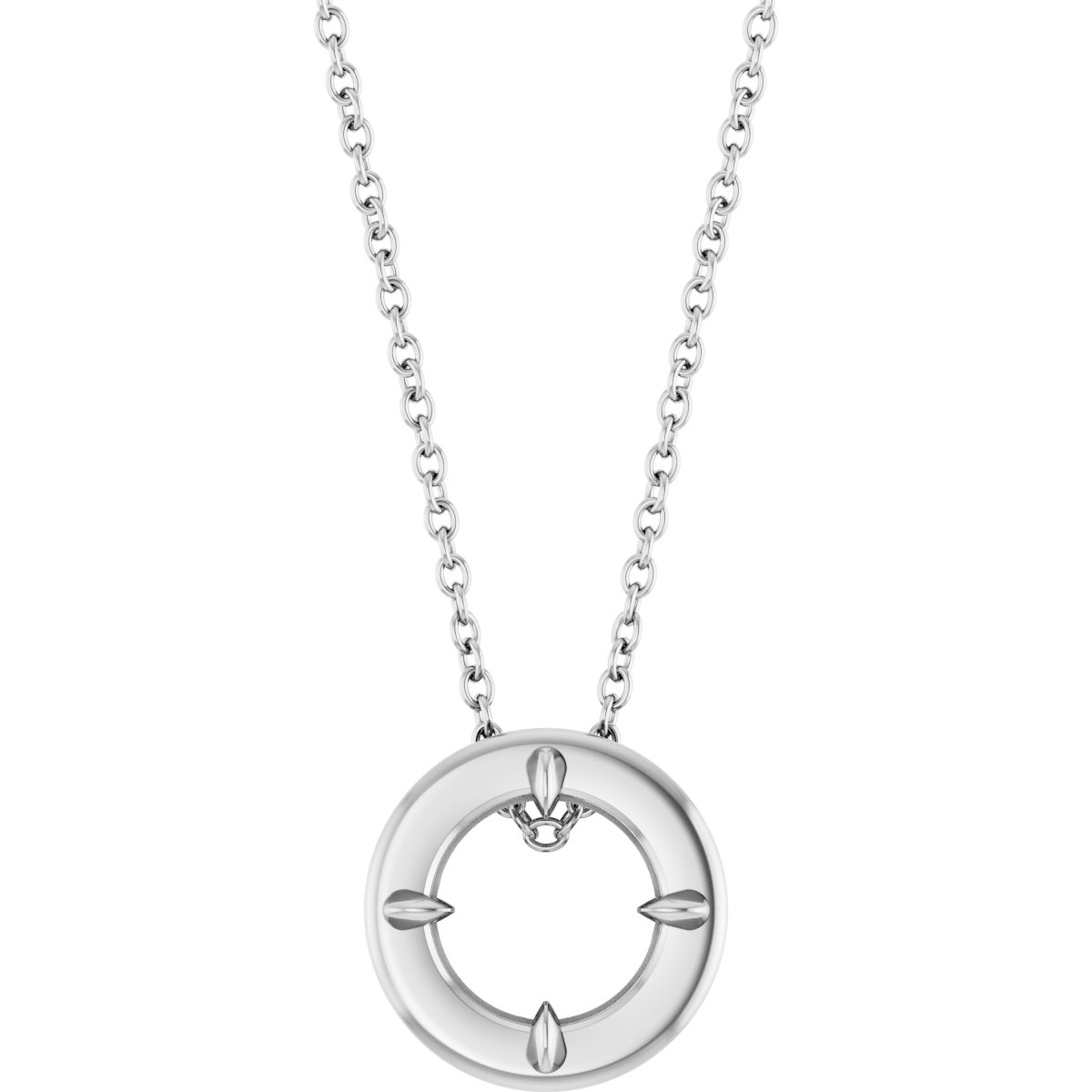 Claw-Prong Bezel-Style Solitaire Necklace or Pendant