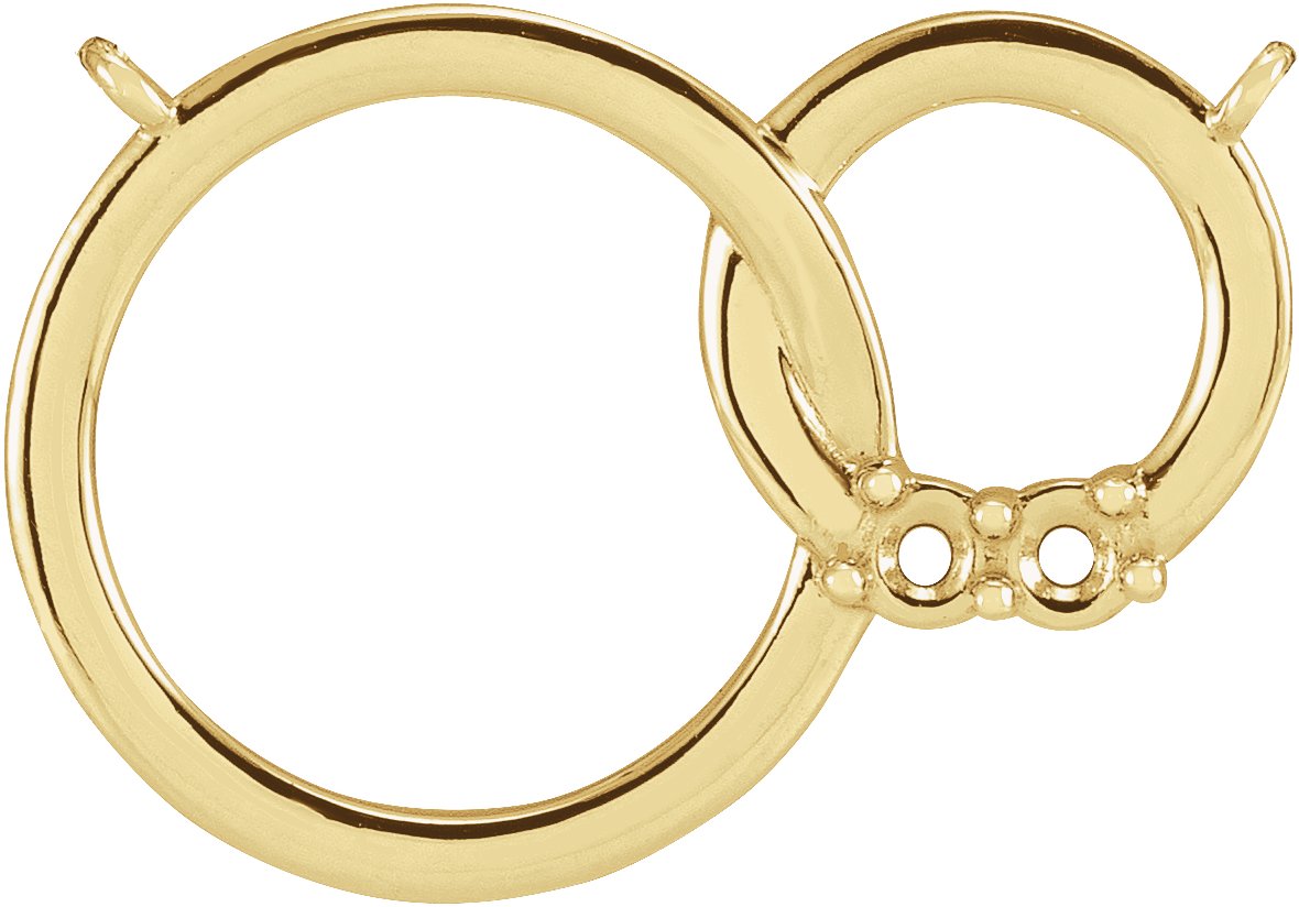Family Interlocking Circle Necklace or Center