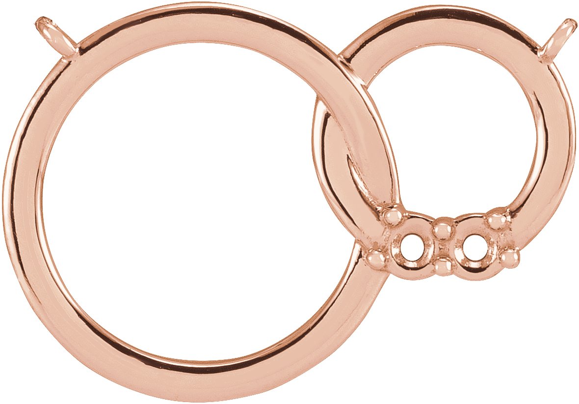 Family Interlocking Circle Necklace or Center