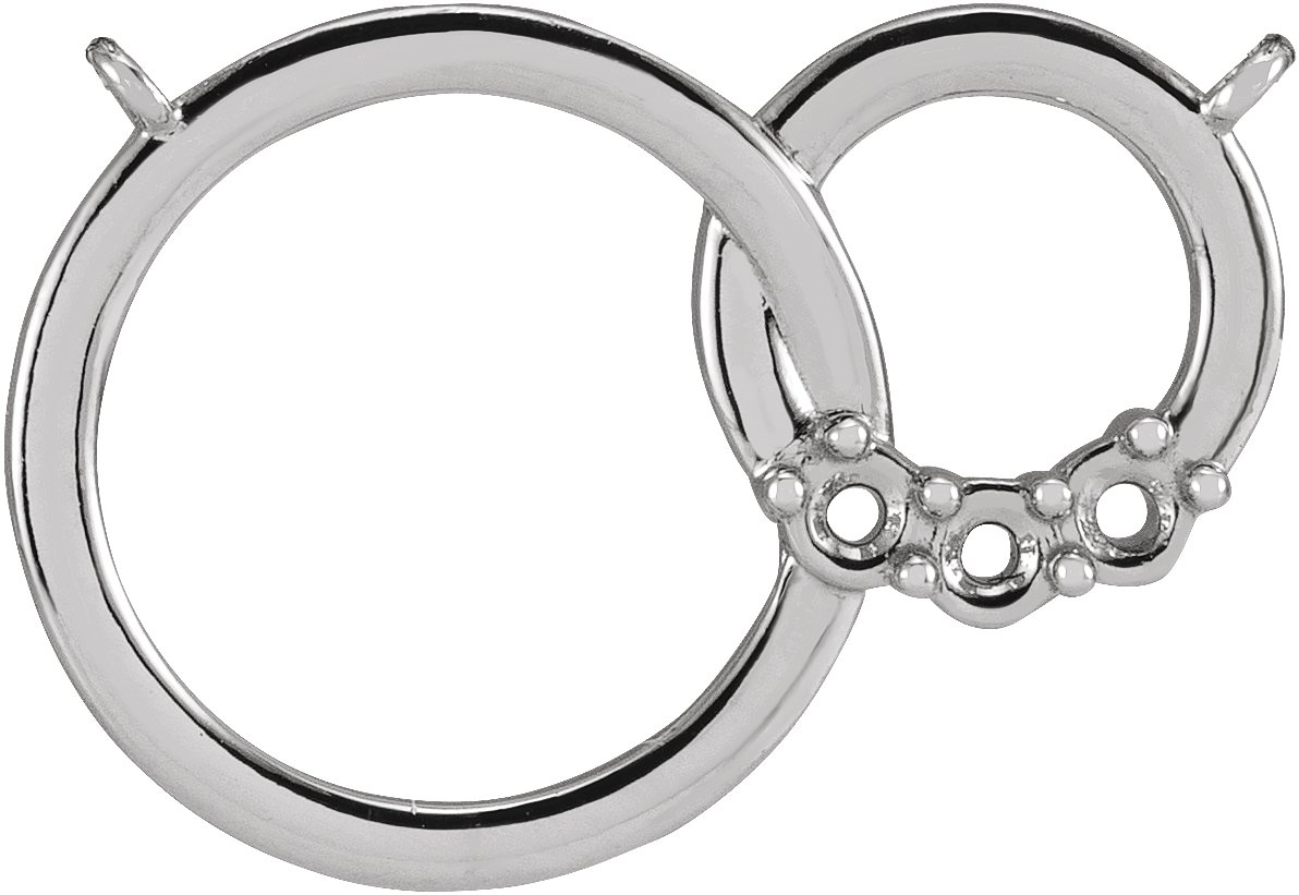 Family Interlocking Circle Necklace or Center