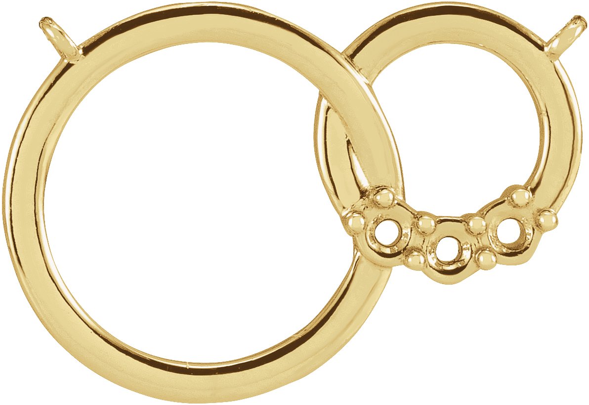 Family Interlocking Circle Necklace or Center