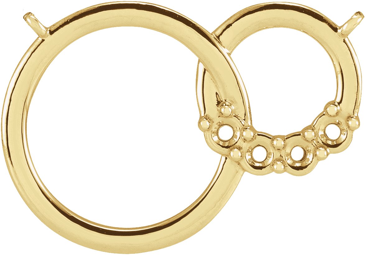 Family Interlocking Circle Necklace or Center