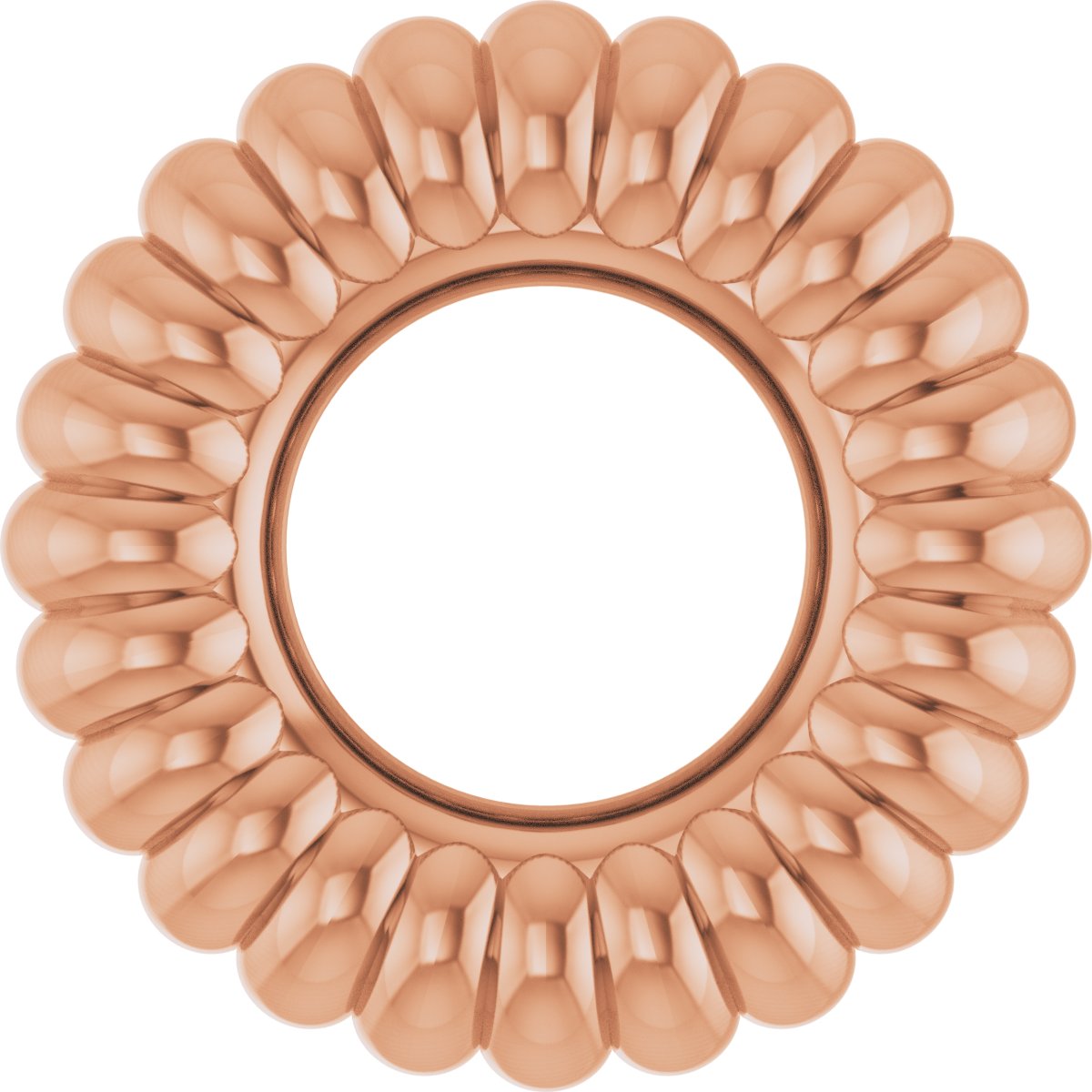 Fluted Roundel Charm/Pendant