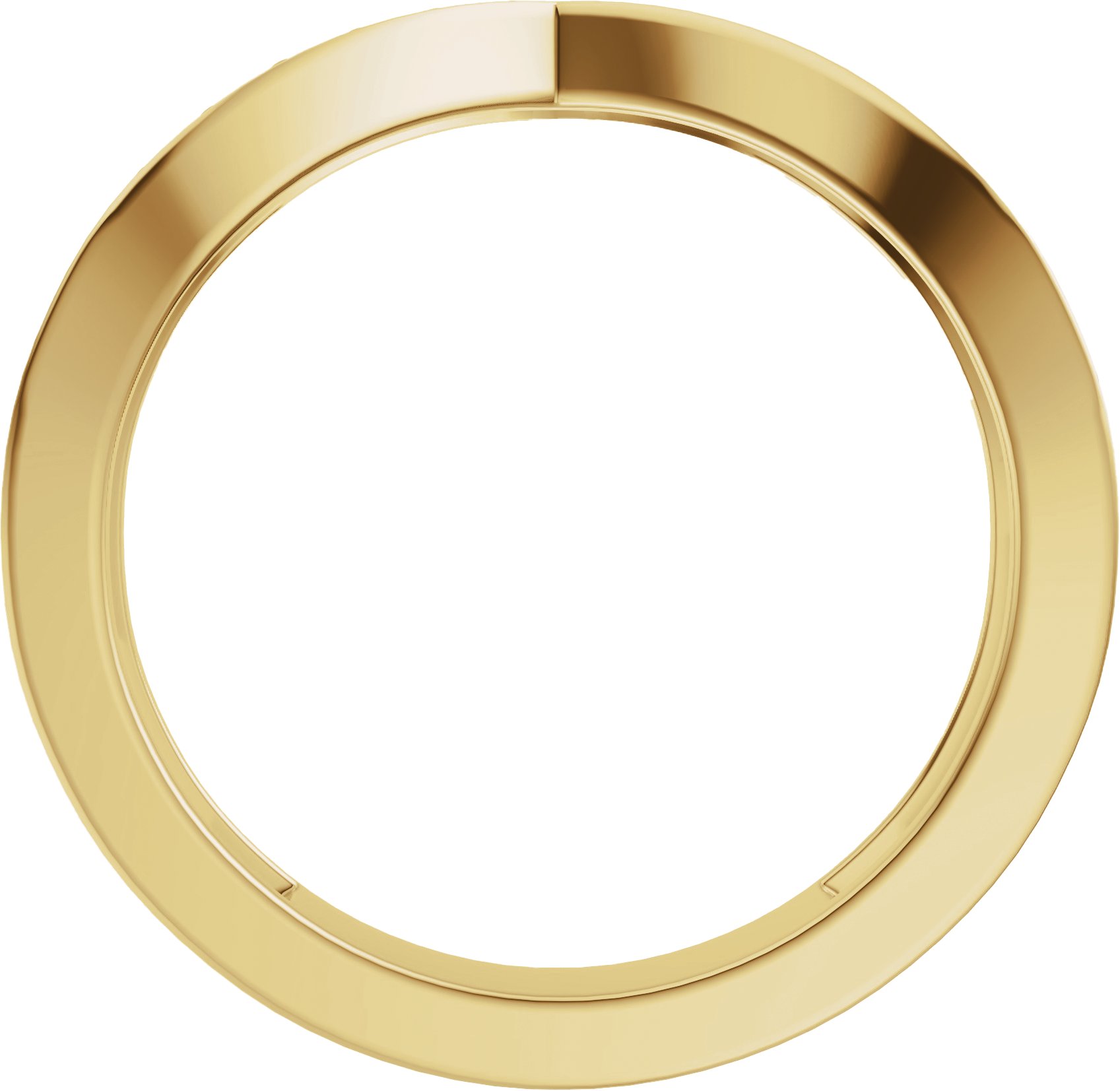 Alternative view of 1/5 CTW Natural Diamond Contour Band – 14K Yellow Gold