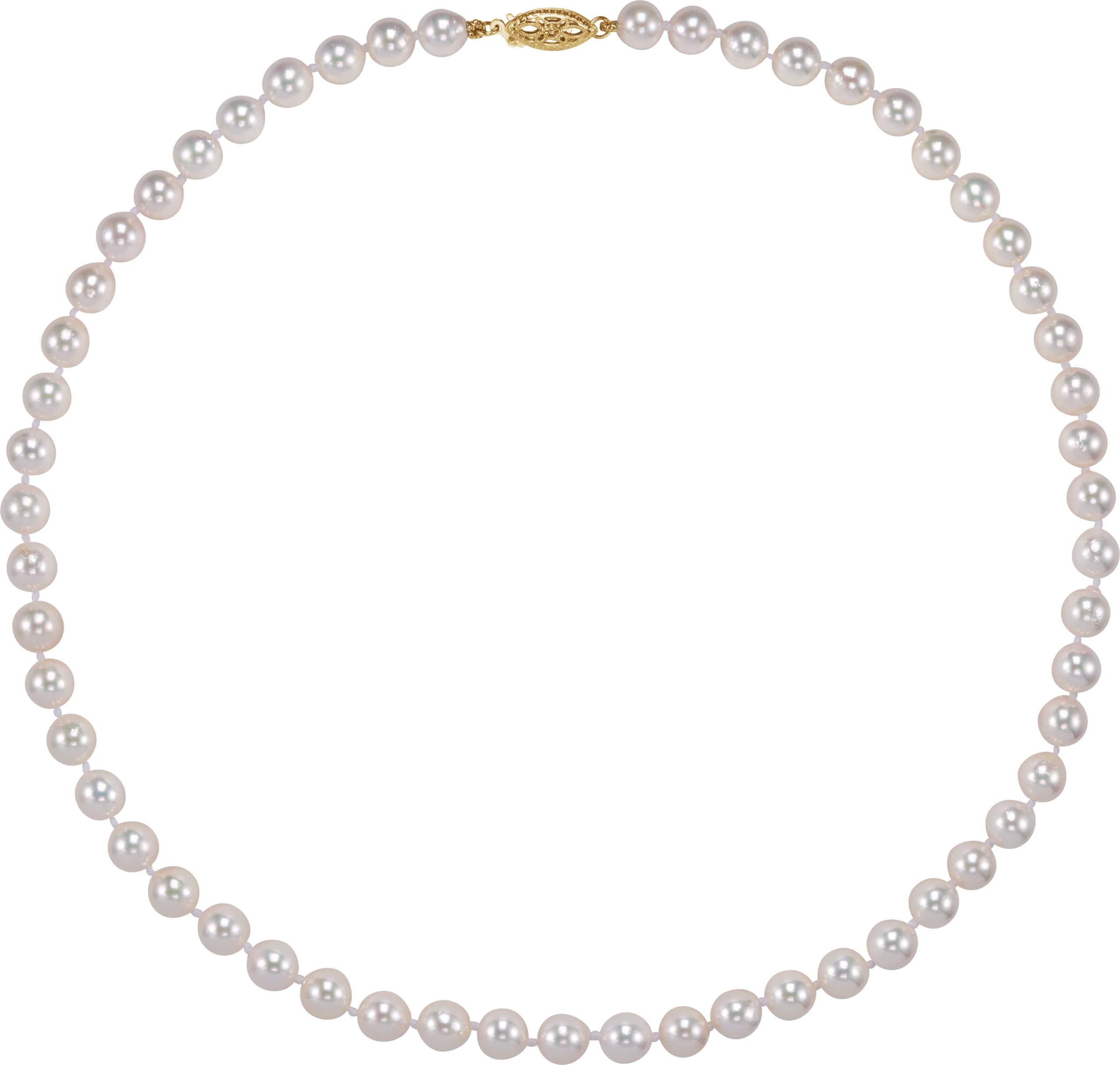 Pearl Necklace – 14K Yellow Gold