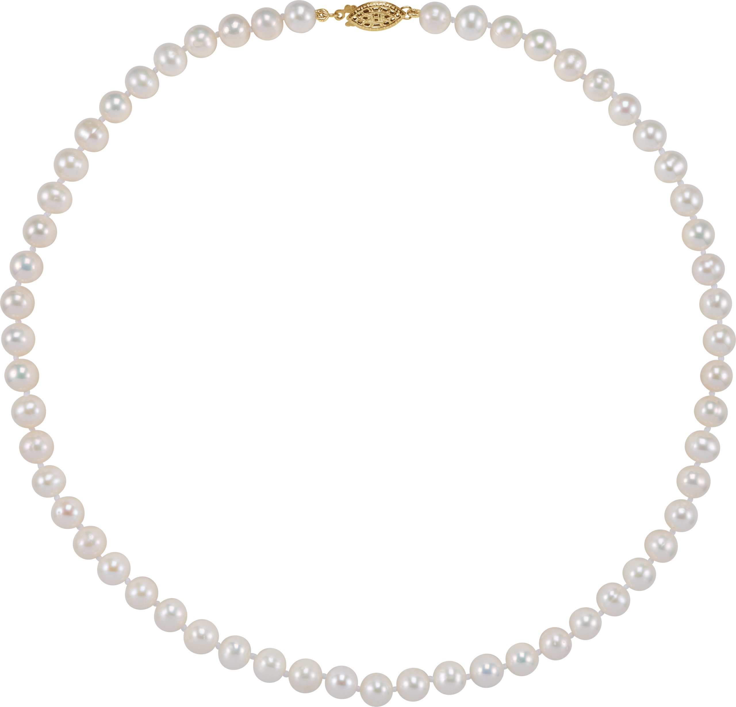 Pearl Necklace – 14K Yellow Gold