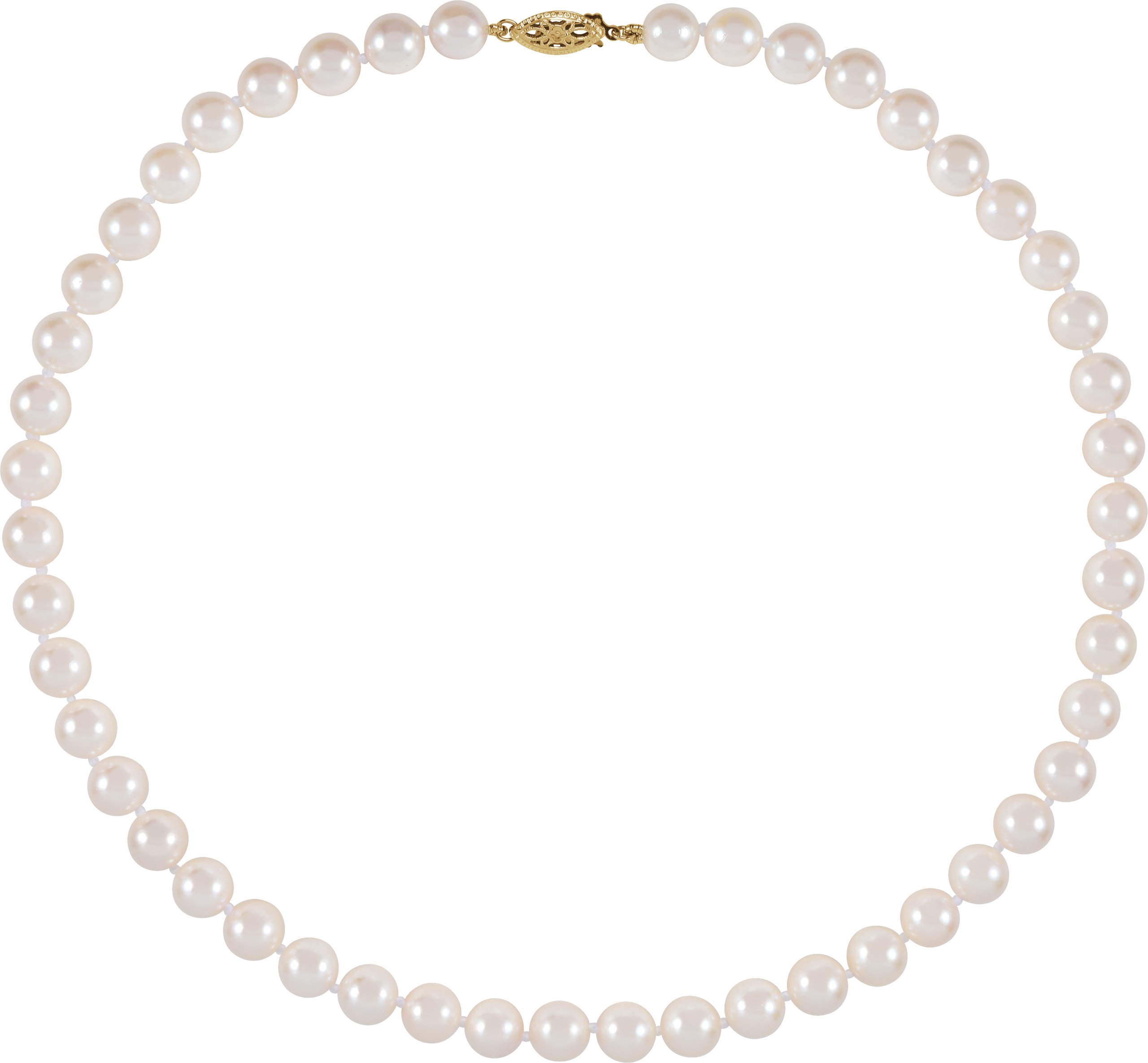 Pearl Necklace – 14K Yellow Gold