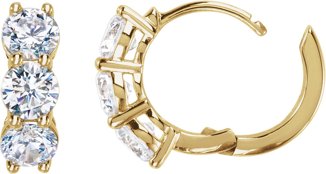 Alternative view of Accented Hoop Earrings