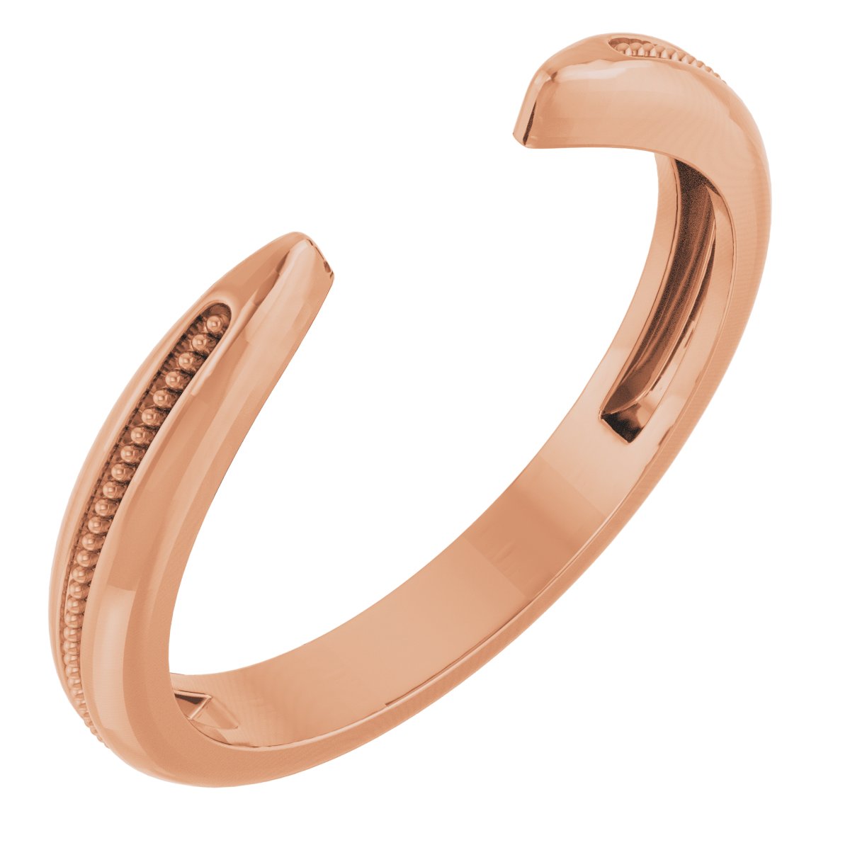 Milgrain Tapered Open Shank