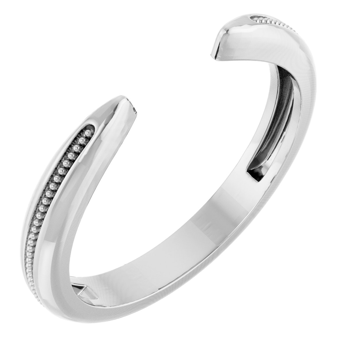 Milgrain Tapered Open Shank