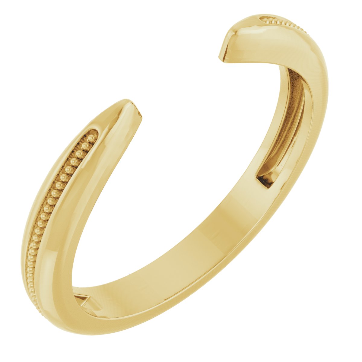 Milgrain Tapered Open Shank