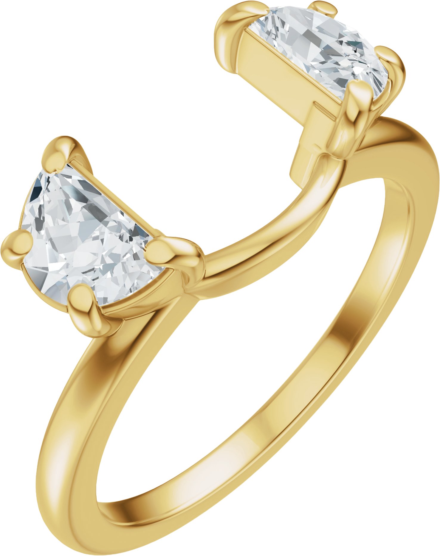1 CTW Lab-Grown Diamond Wrap-Style Ring Enhancer – 14K Yellow Gold
