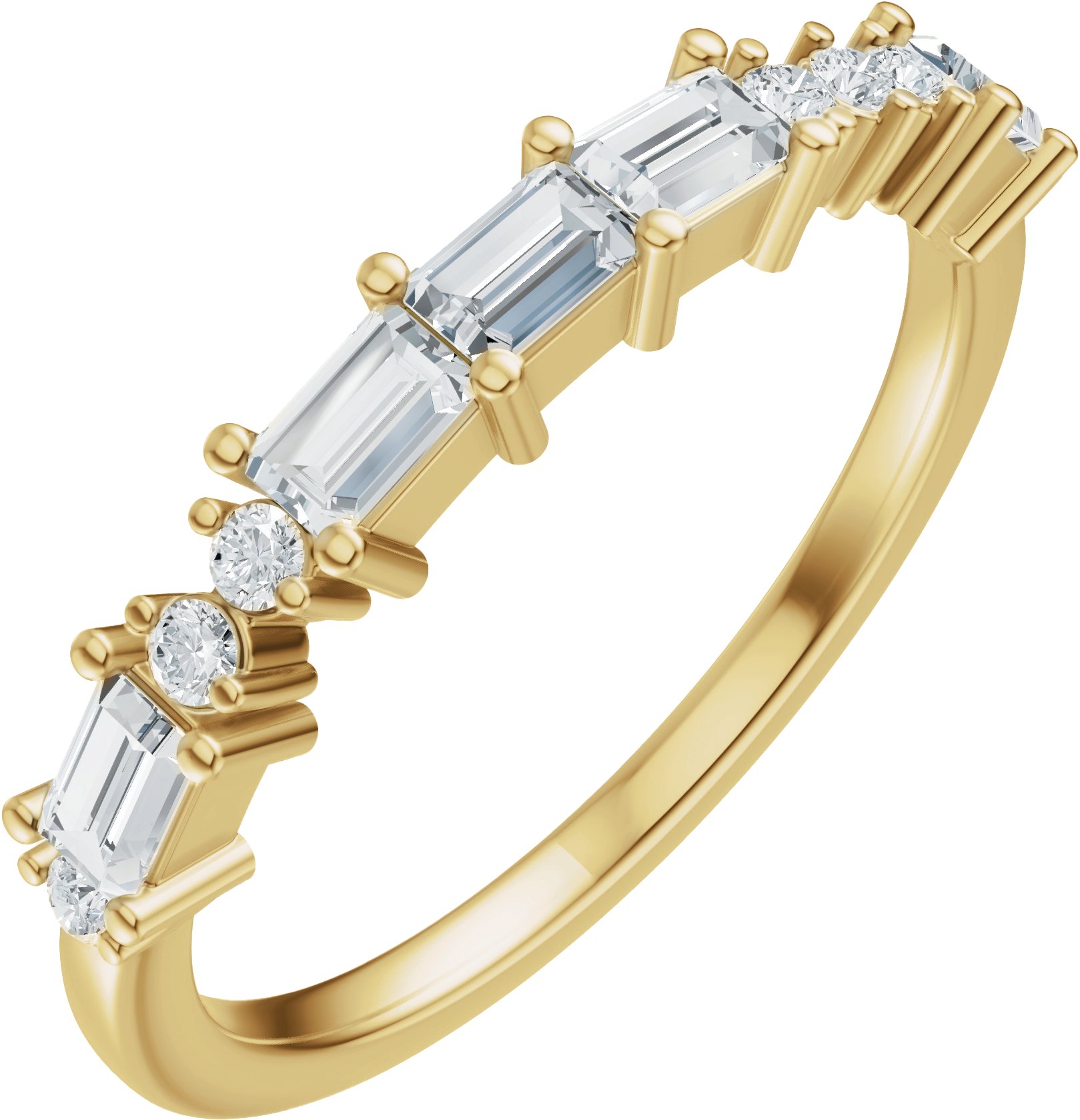 1/3 CTW Natural Diamond Anniversary Band – 14K Yellow Gold