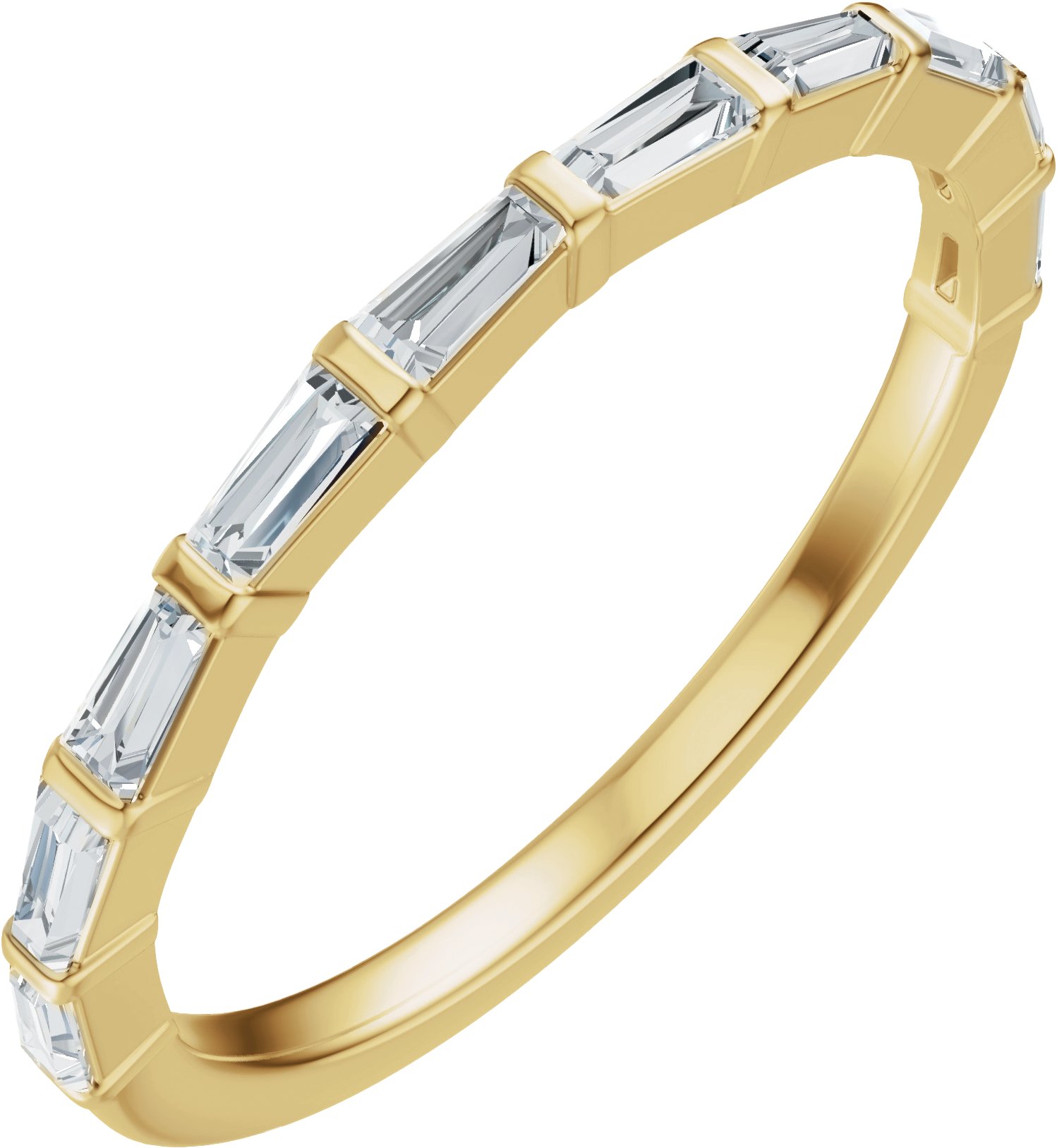 3/8 CTW Natural Diamond Anniversary Band – 14K Yellow Gold