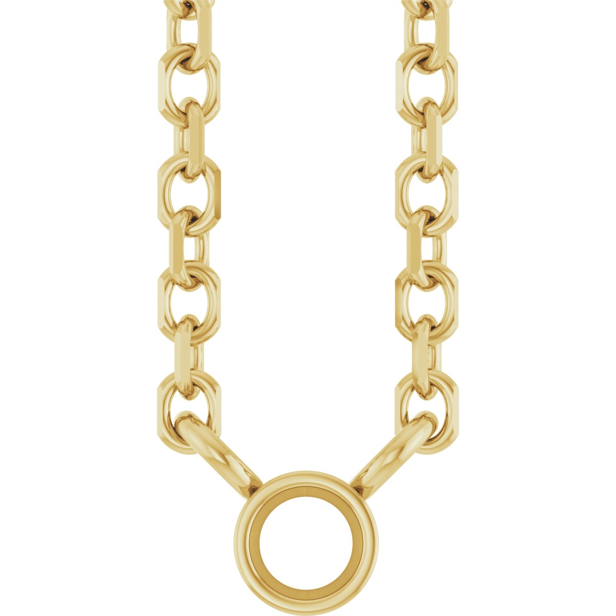 Bezel-Set Solitaire Necklace