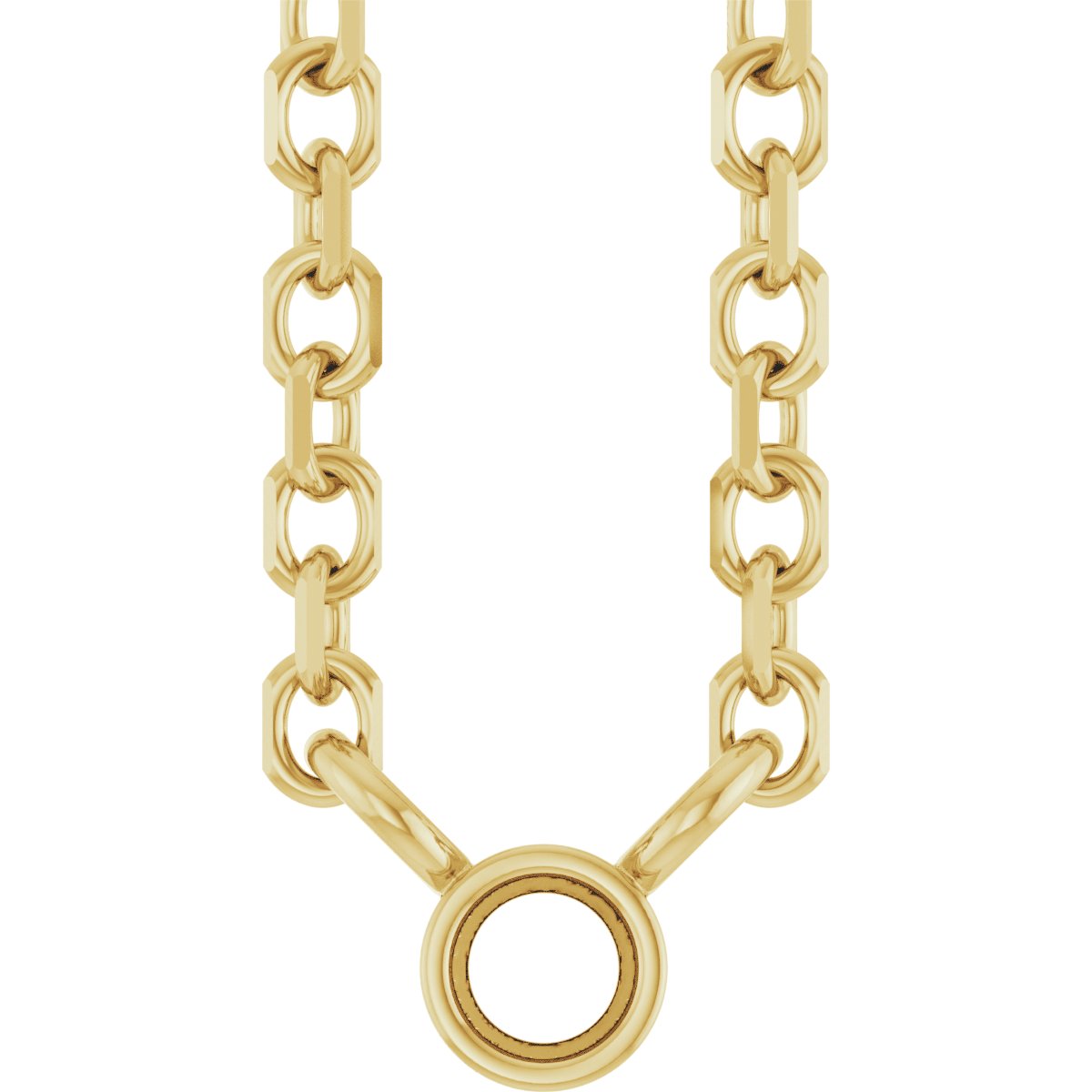 Bezel-Set Solitaire Necklace